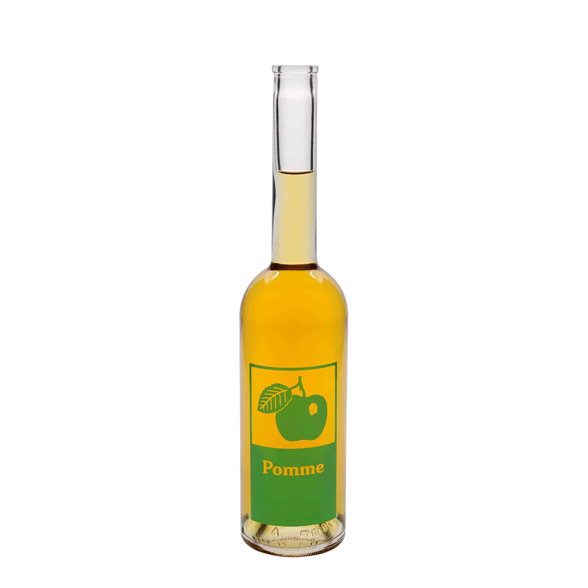 Sticlă de sticlă de 500 ml 'Opera', motiv: Măr, gât: plută