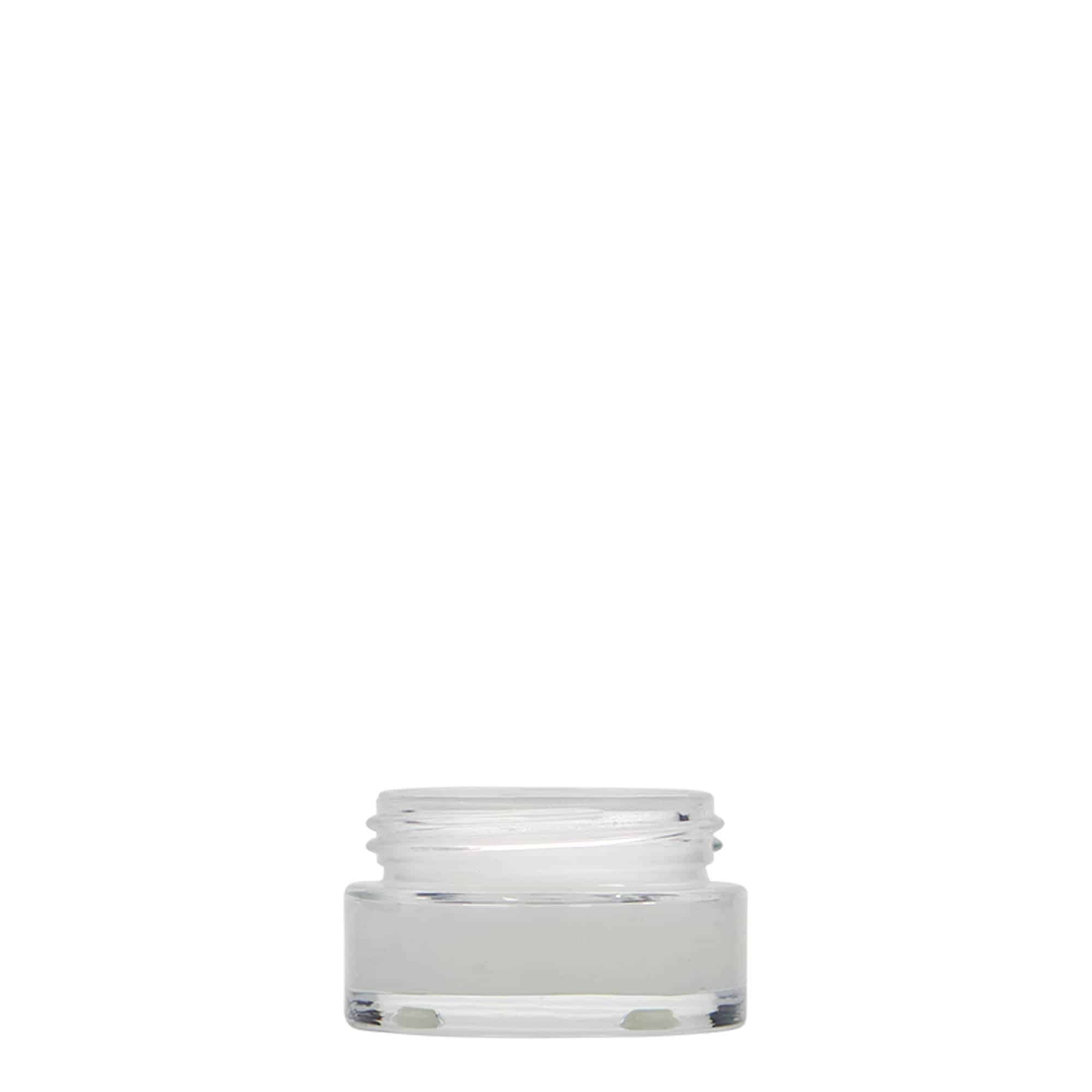 15 ml borcan „Clear Edition”, sticlă, gura: capac cu filet