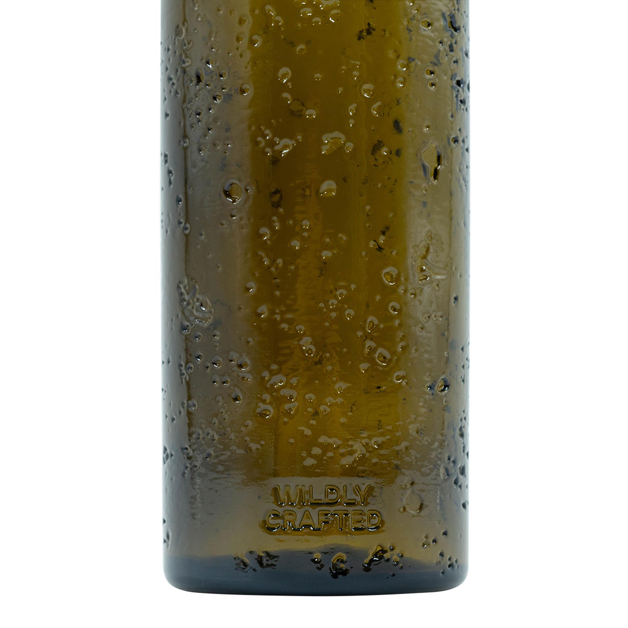 Sticlă de sticlă lucrată manual de 500 ml 'Bobber Jr', maro, deschidere: dop de plută