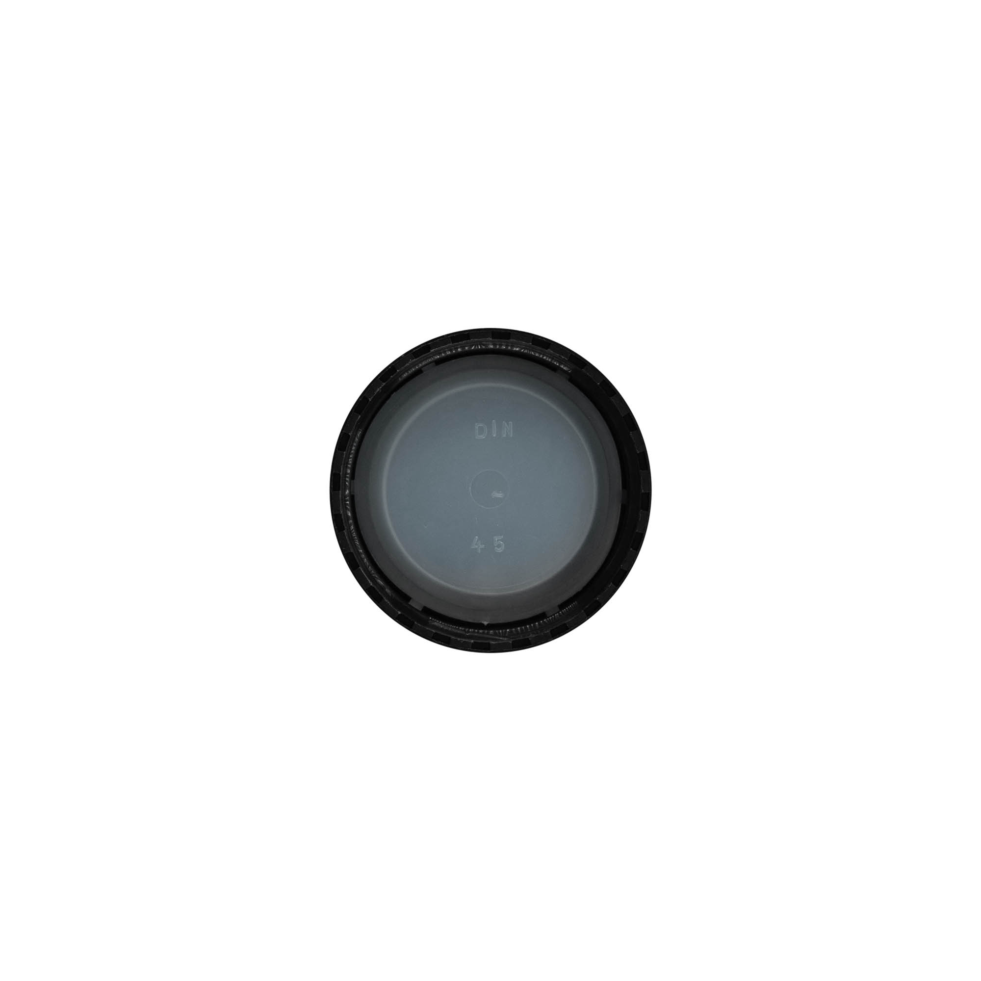 Capac cu filet, plastic PP, negru, pentru gura: DIN 45