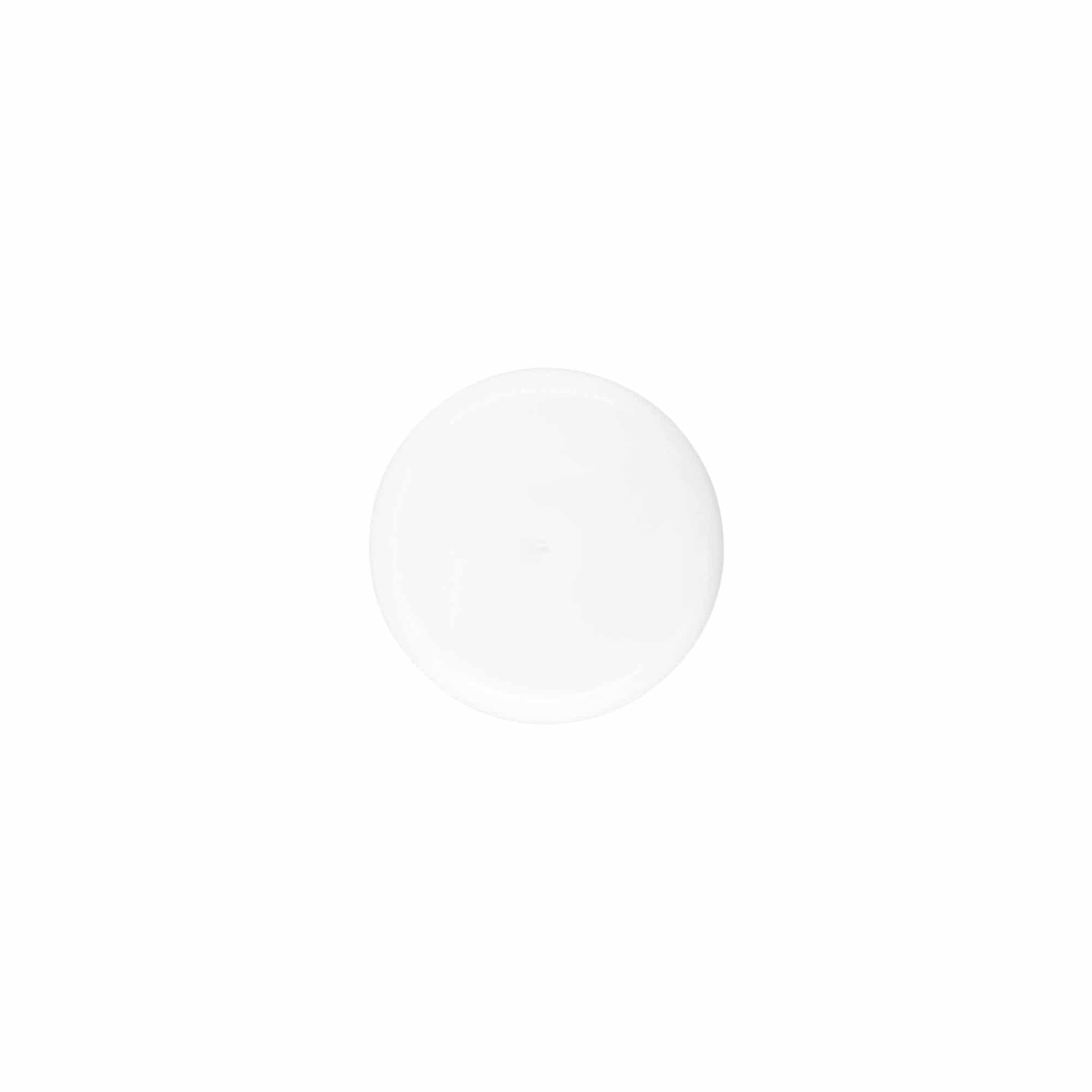 Capac cu filet cu inserție pentru seringă, plastic PP, alb, pentru gura: 24/410