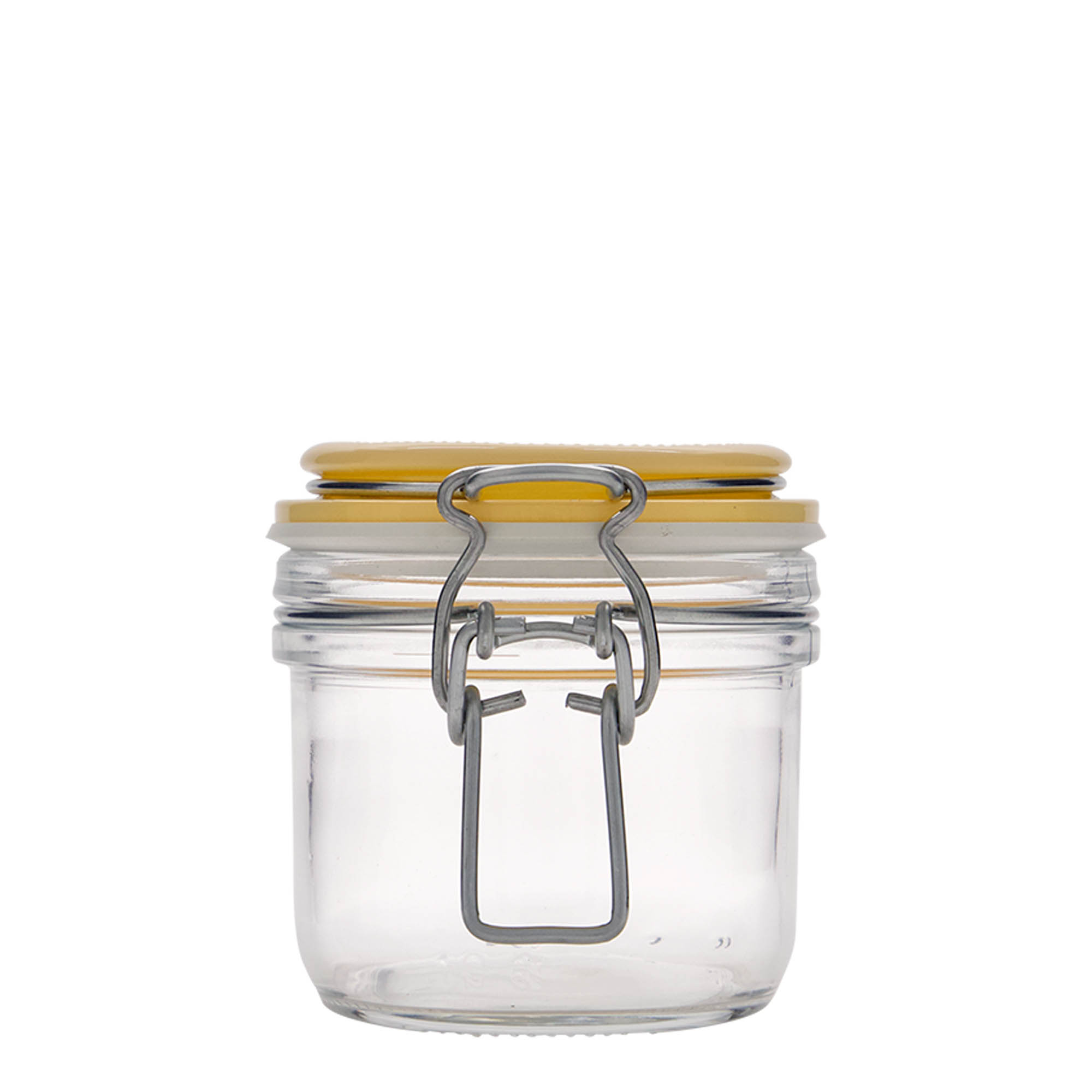 200 ml borcan cu clemă metalică „Fido”, galben, gura: închidere cu clemă metalică 200 ml borcan cu clemă metalică „Fido”, galben, gura: închidere cu clemă metalică