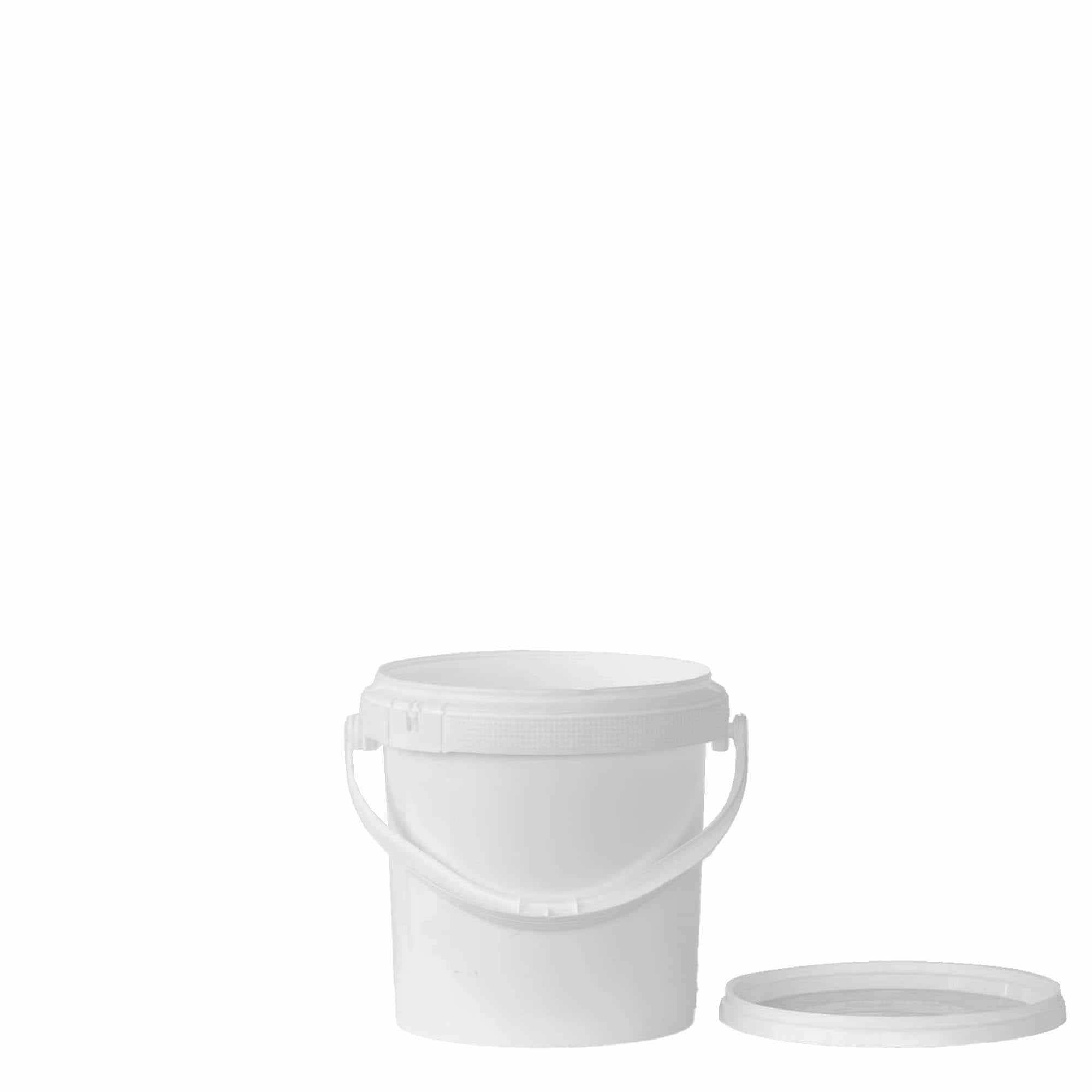 1 l găleată, plastic PP, albă