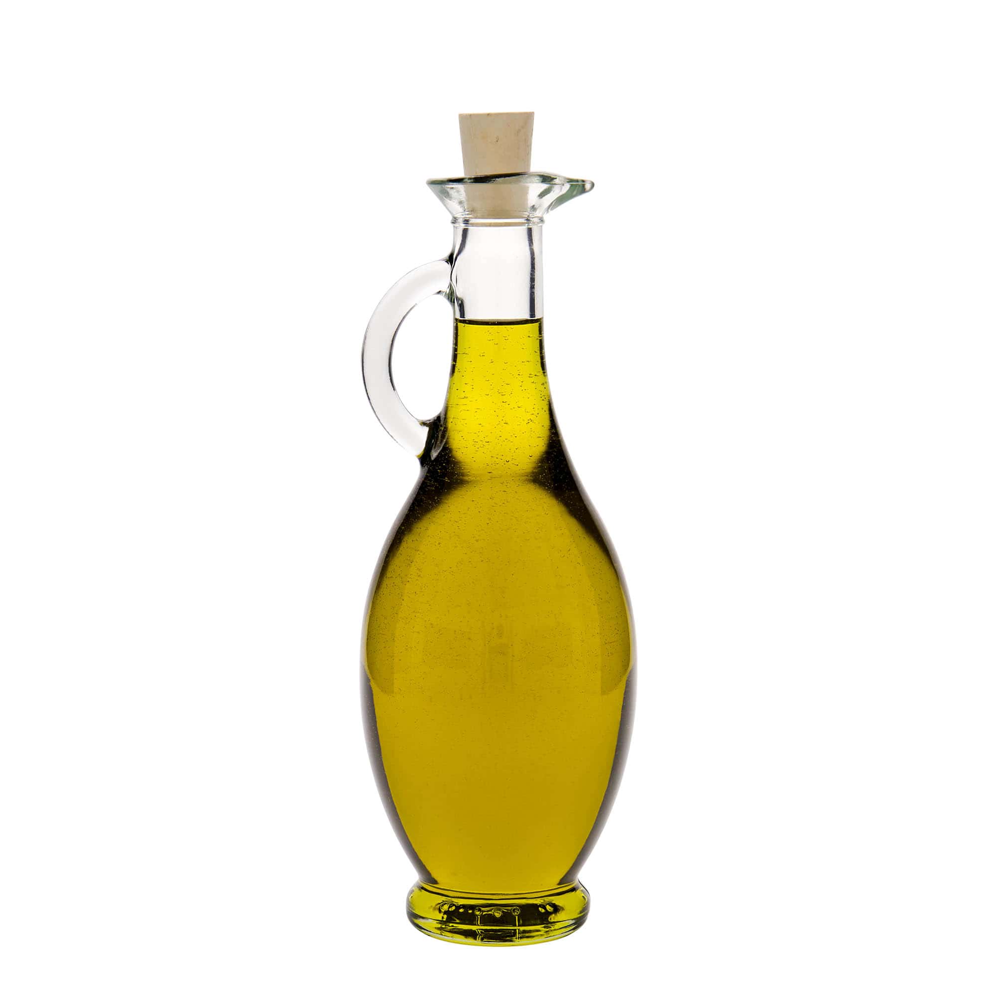 Sticlă de 500 ml pentru oțet/ulei „Egizia”, gura: dop de plută