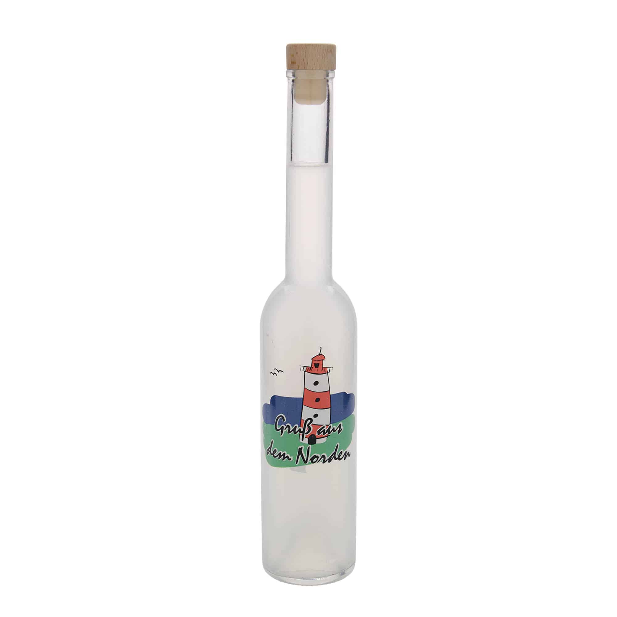 Sticlă de sticlă 350 ml „Opera”, motiv: Nord, gura: plută