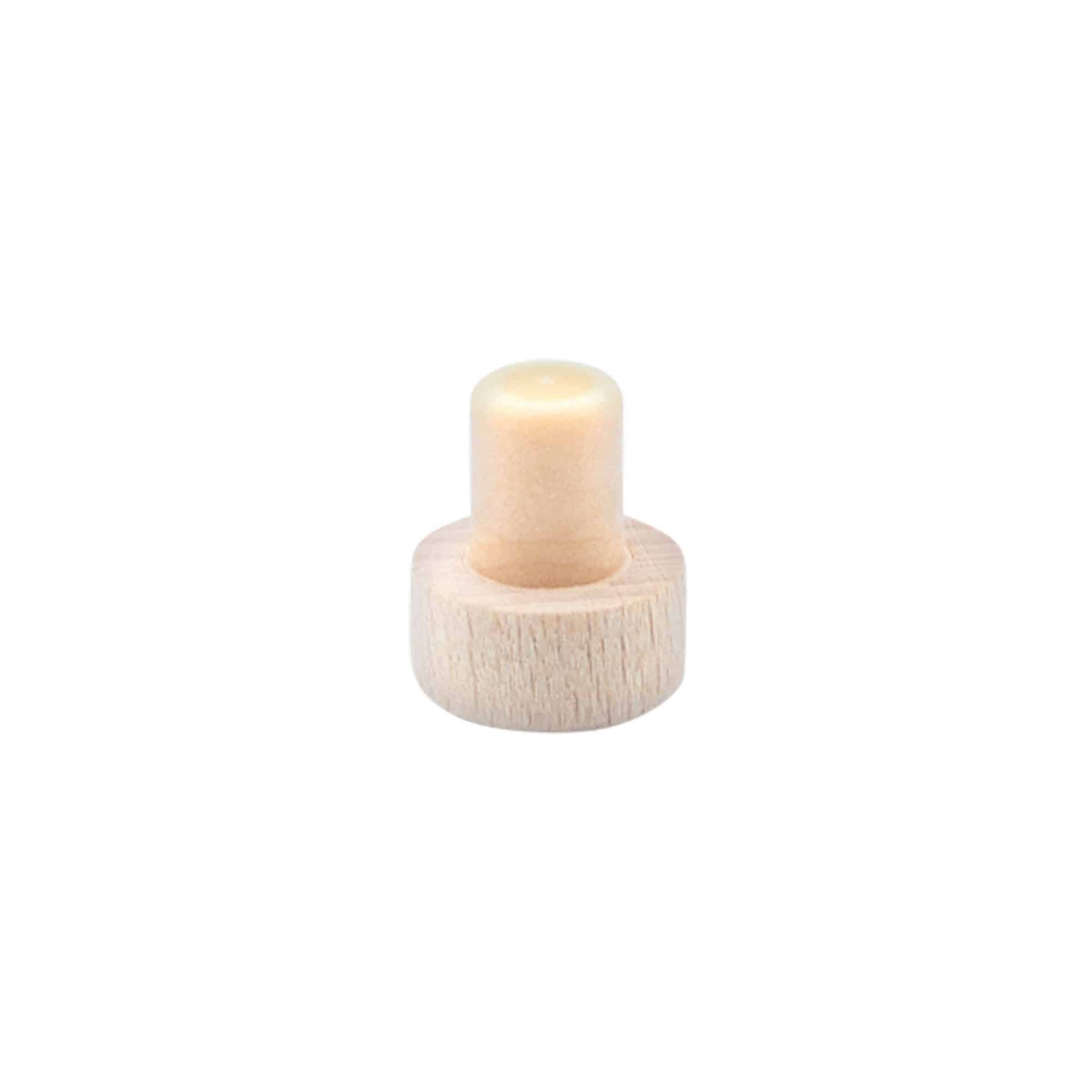 Dop cu mâner 11 mm, lemn/plastic, pentru gură: dop de plută
