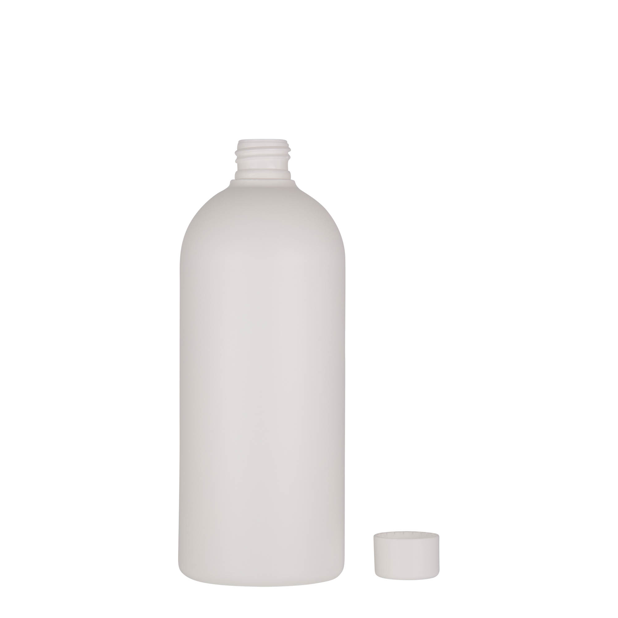 Flacon din plastic de 500 ml „Tuffy”, HDPE, alb, gura: 24/410