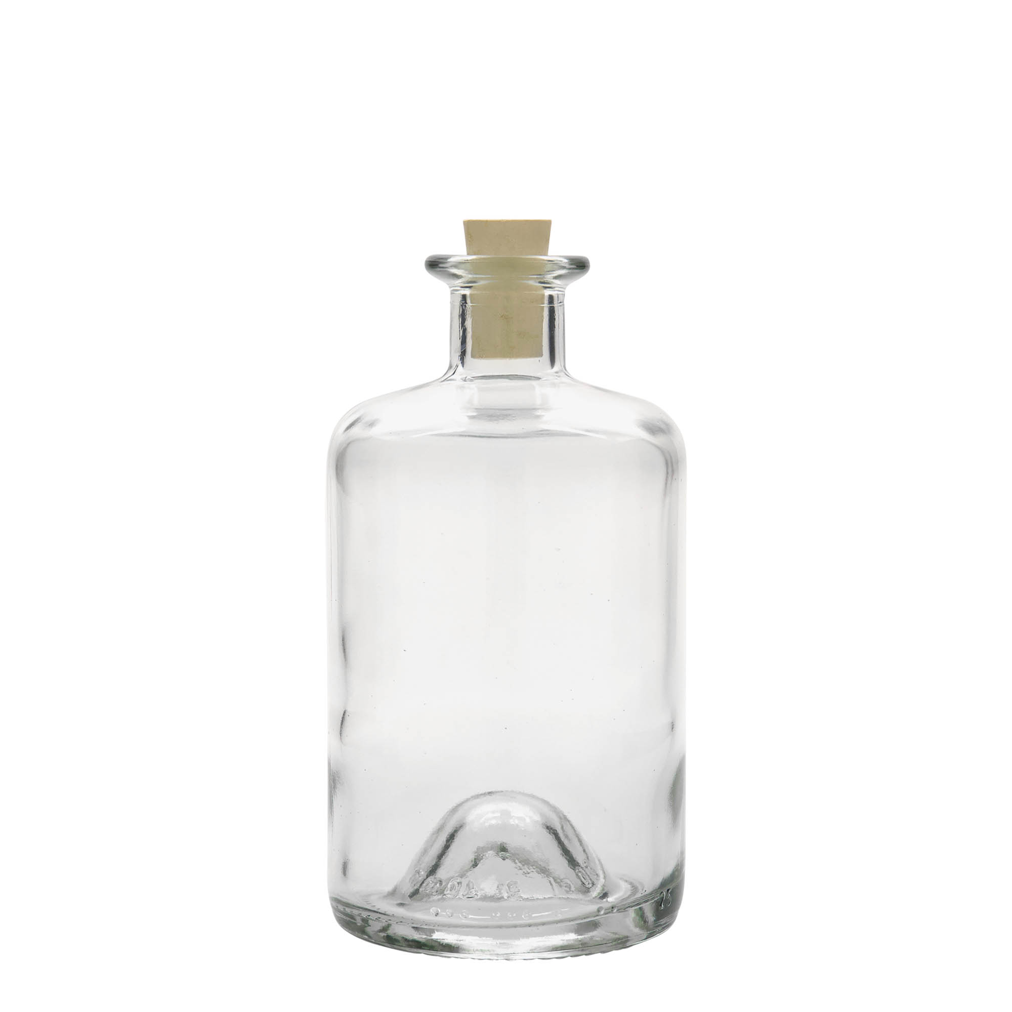 Sticlă de sticlă de 500 ml pentru farmacist, gura: dop de plută Sticlă de sticlă de 500 ml pentru farmacist, gura: dop de plută