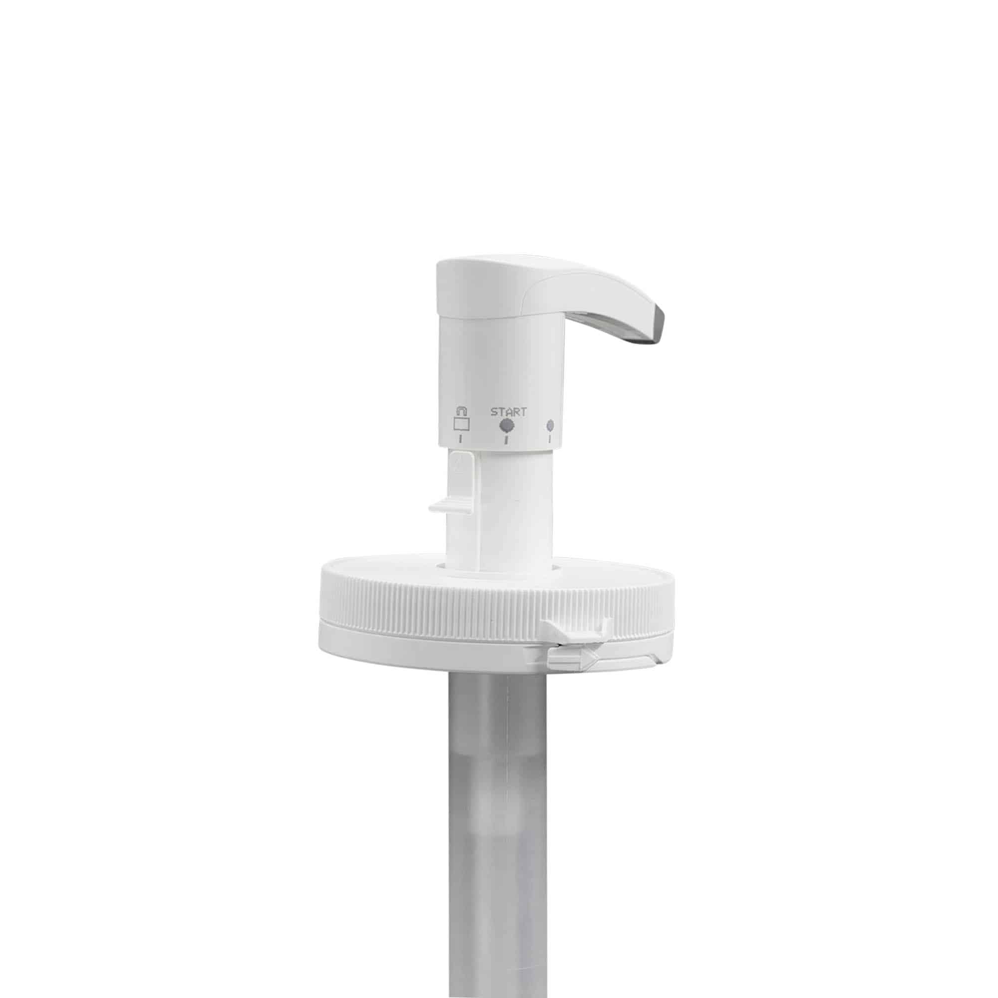 Pompa dozatoare pentru 655 ml „Securibox”, plastic PE, alb, pentru gura de deschidere: capac cu filet