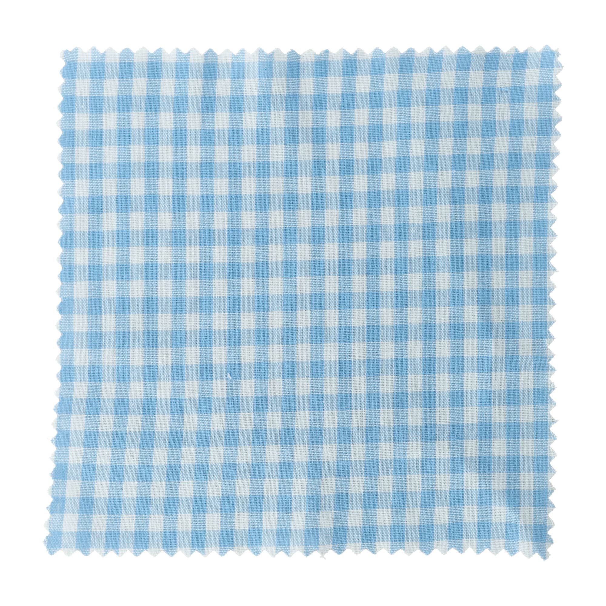 Șervețel textil pătrat, în carouri, 15x15 cm, textil, albastru deschis, deschidere: TO58-TO82
