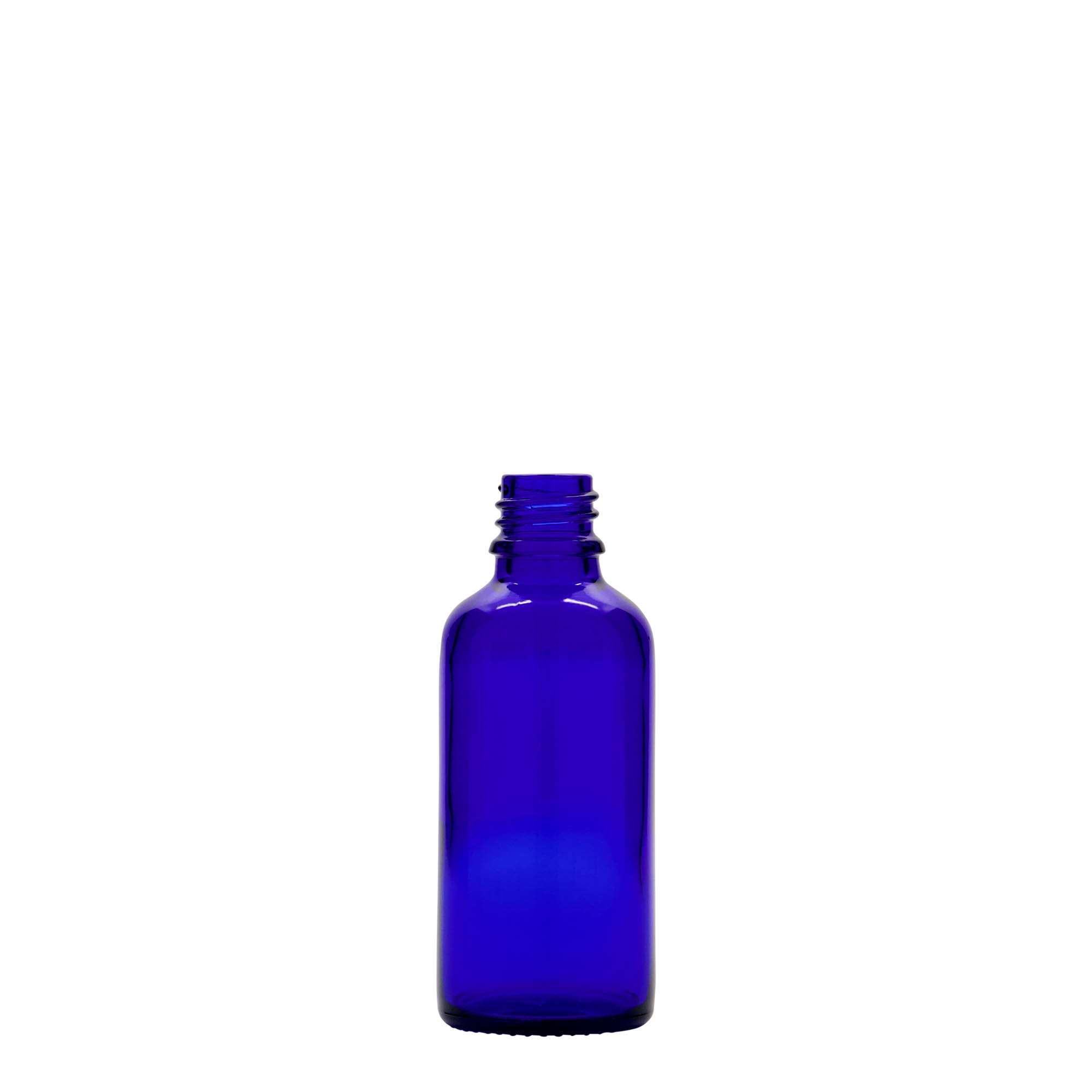 50 ml sticlă medicală, sticlă, albastru regal, gura: DIN 18 50 ml sticlă medicală, sticlă, albastru regal, gura: DIN 18