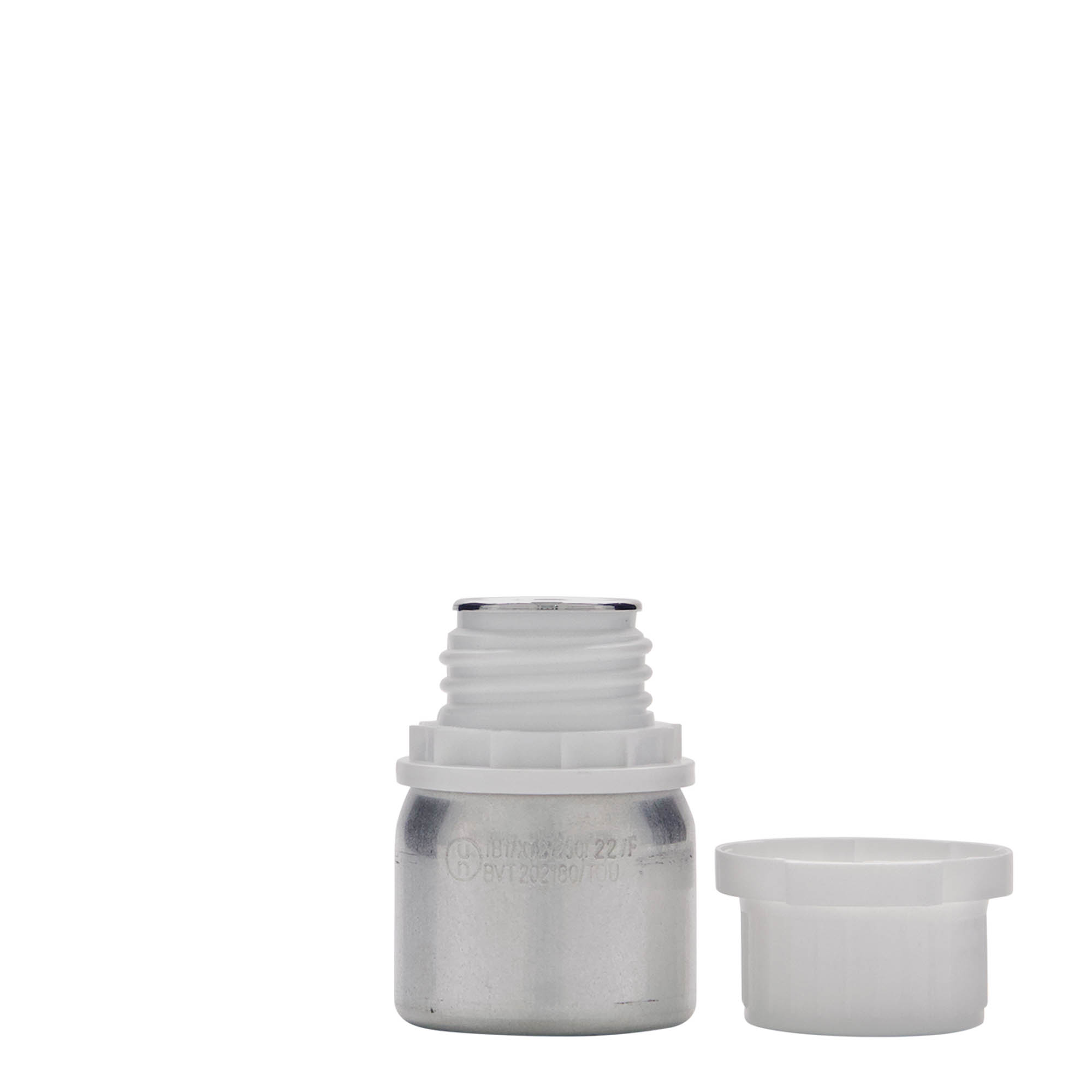 Flacon de aluminiu de 50 ml, metal, argintiu, gură: DIN 32 Flacon de aluminiu de 50 ml, metal, argintiu, gură: DIN 32