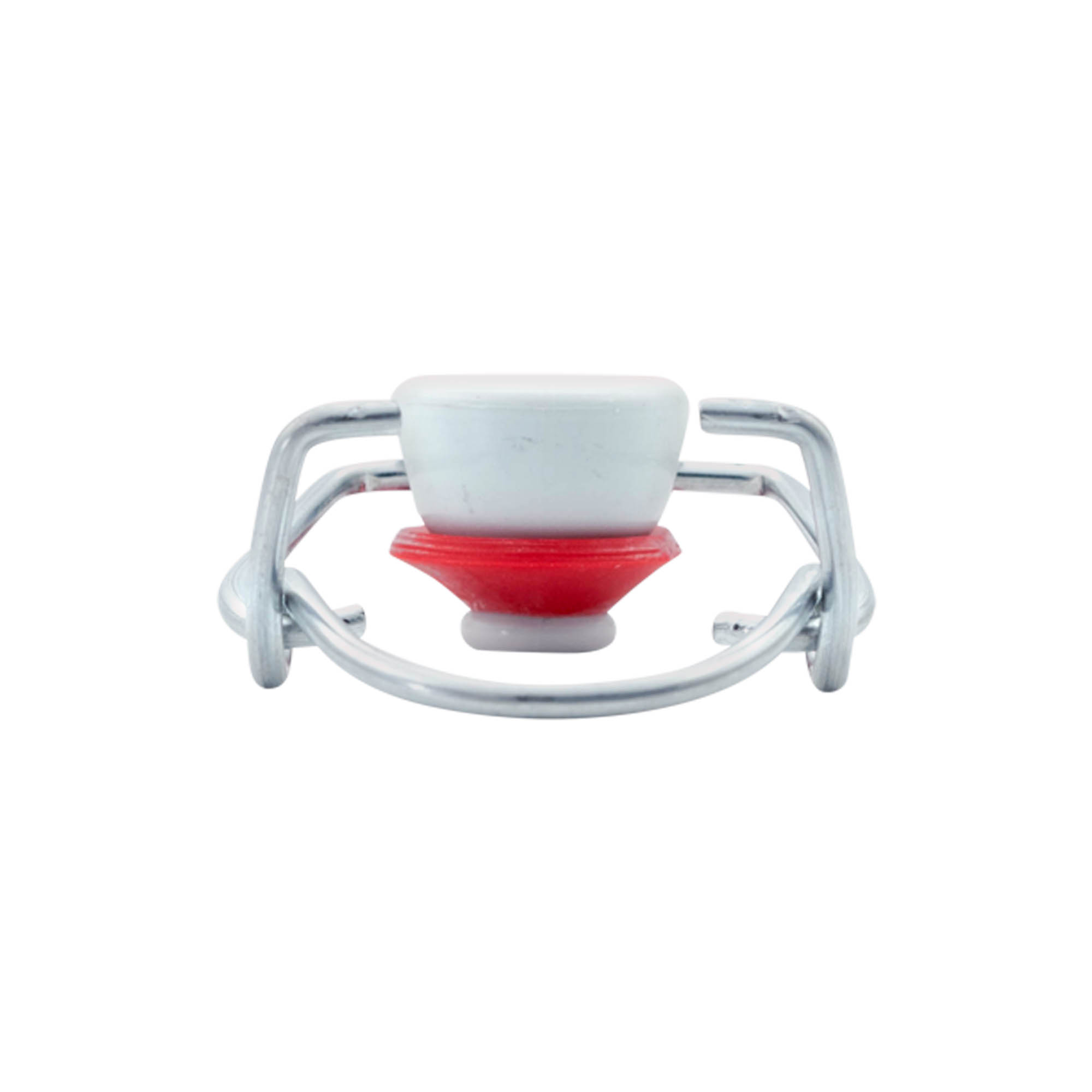 Închizător standard, plastic, roșu-alb Închizător standard, plastic, roșu-alb