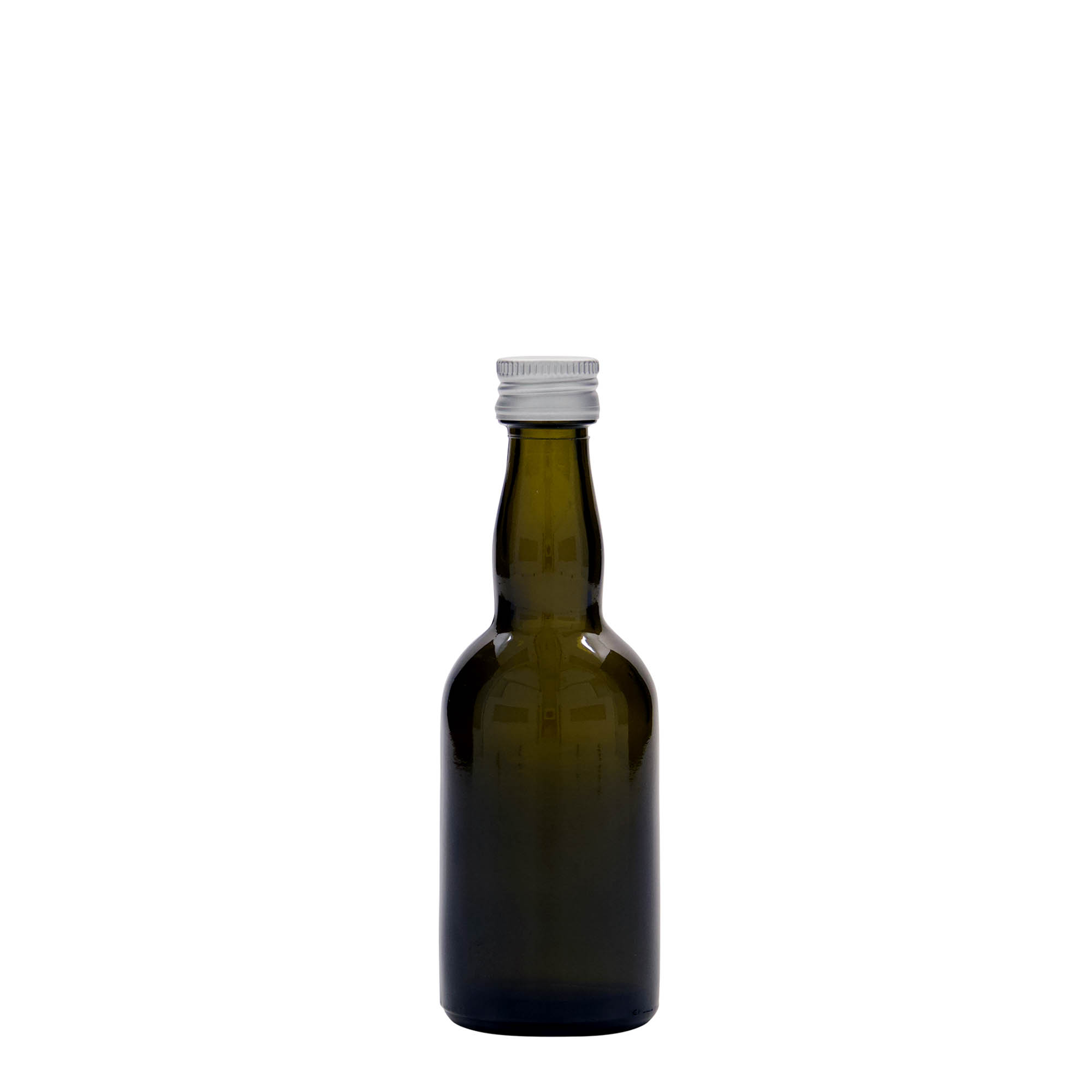 Flacon de sticlă 50 ml „Proba”, verde antic, gura: PP 18 Flacon de sticlă 50 ml „Proba”, verde antic, gura: PP 18