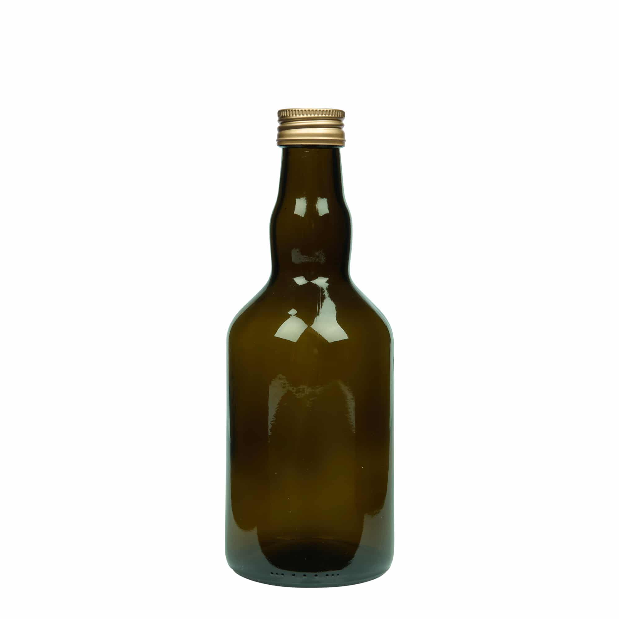 Sticlă de sticlă de 500 ml „Olona”, verde antic, gura: PP 31,5