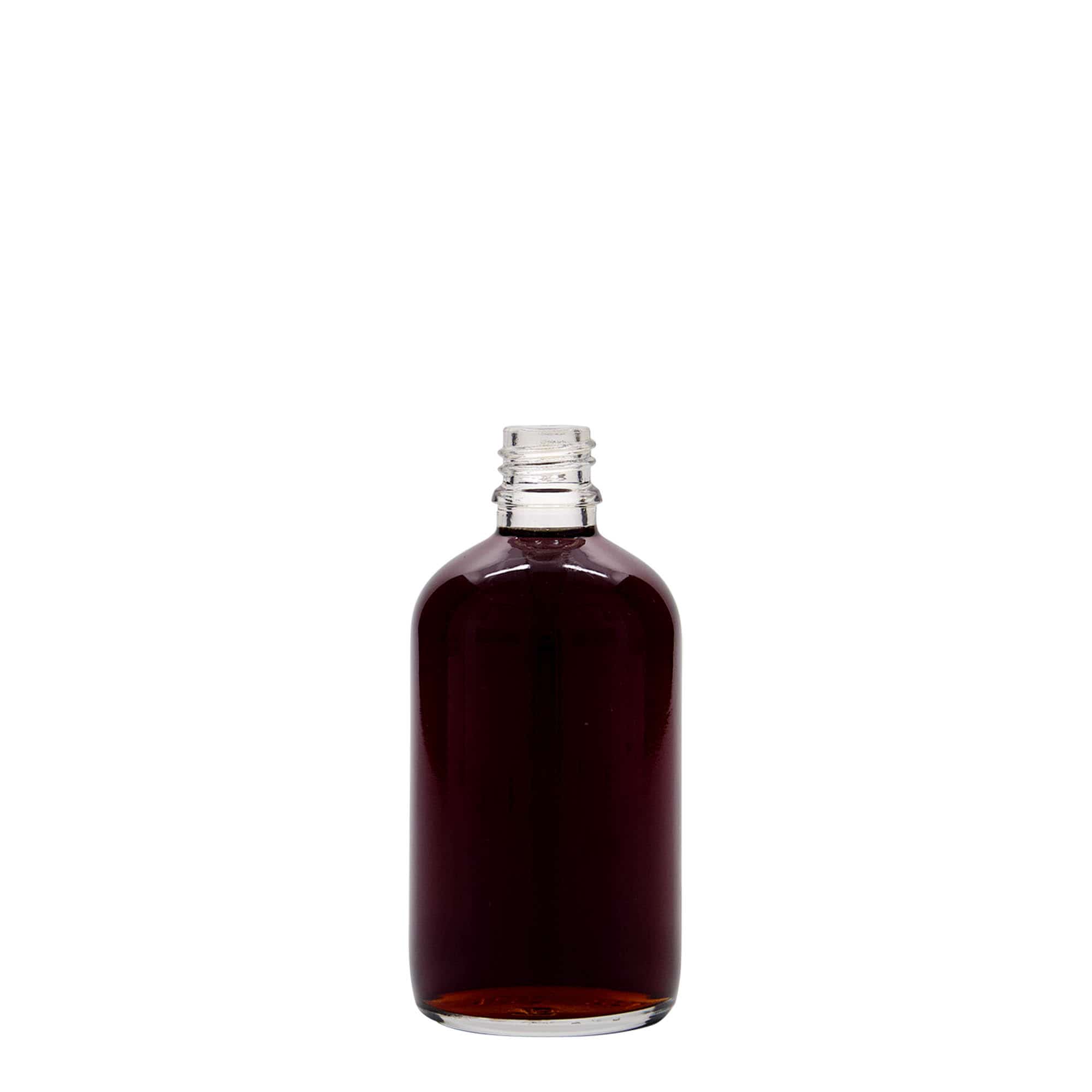 100 ml sticlă medicală, sticlă, gura: DIN 18