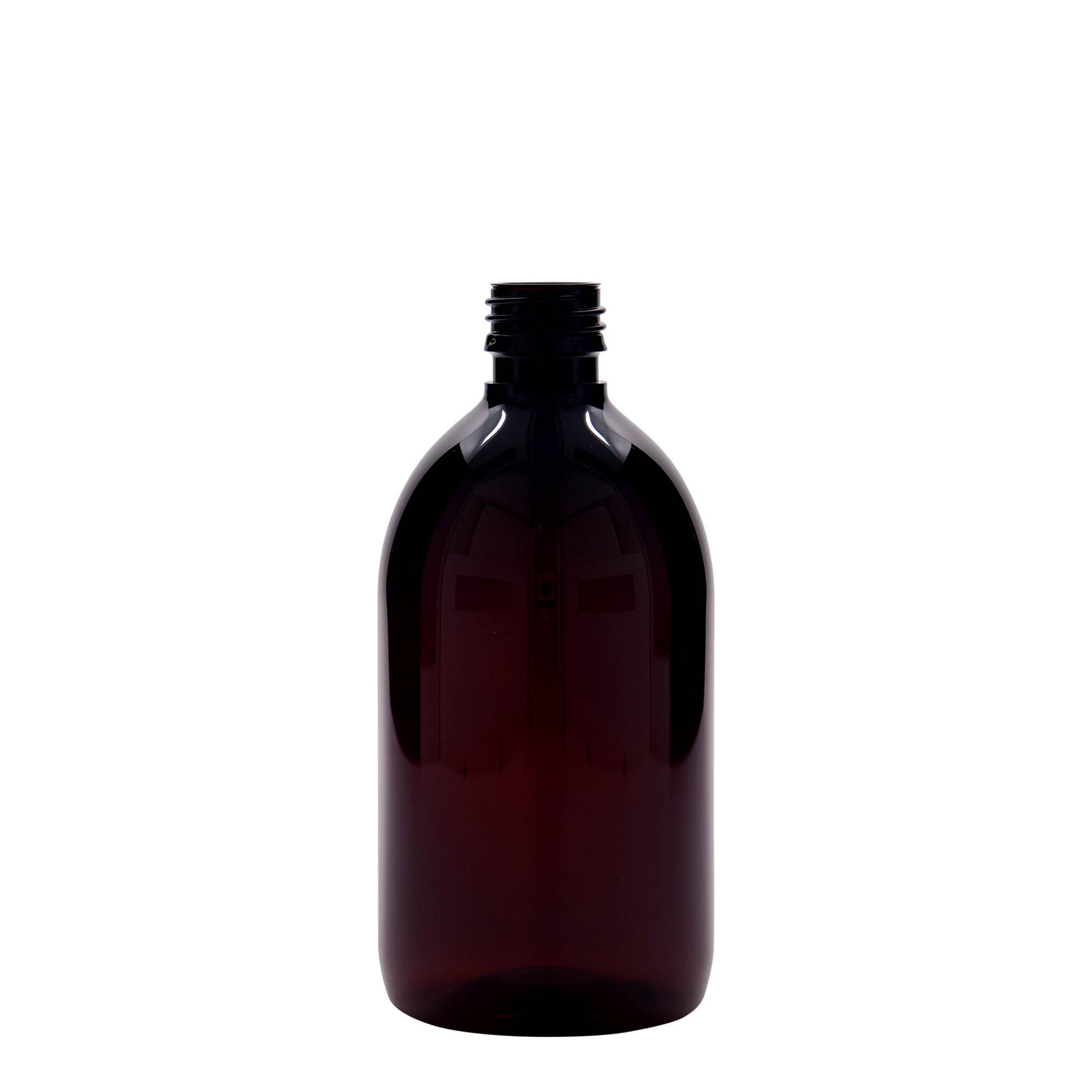 500 ml sticlă medicală PET, maro, plastic, gura: PP 28 500 ml sticlă medicală PET, maro, plastic, gura: PP 28