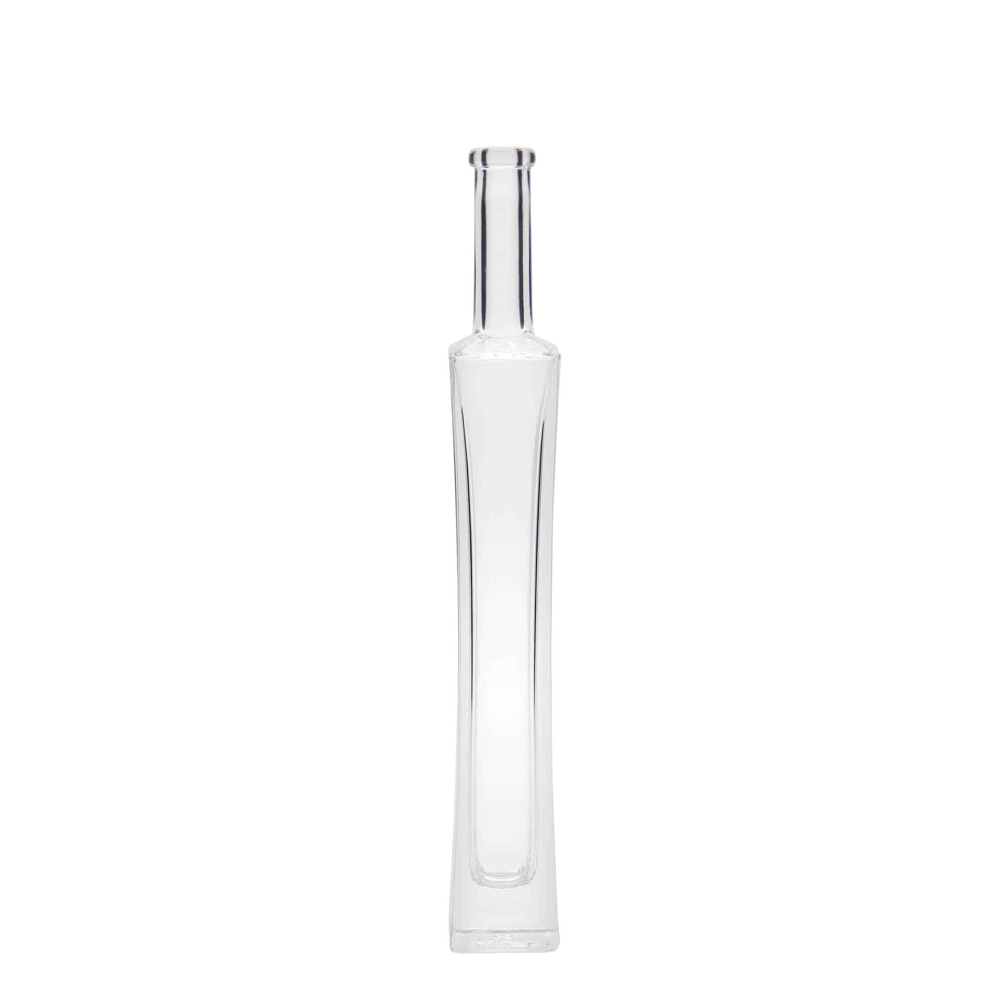 Sticlă de sticlă de 100 ml „Koko”, pătrată, gura: dop de plută