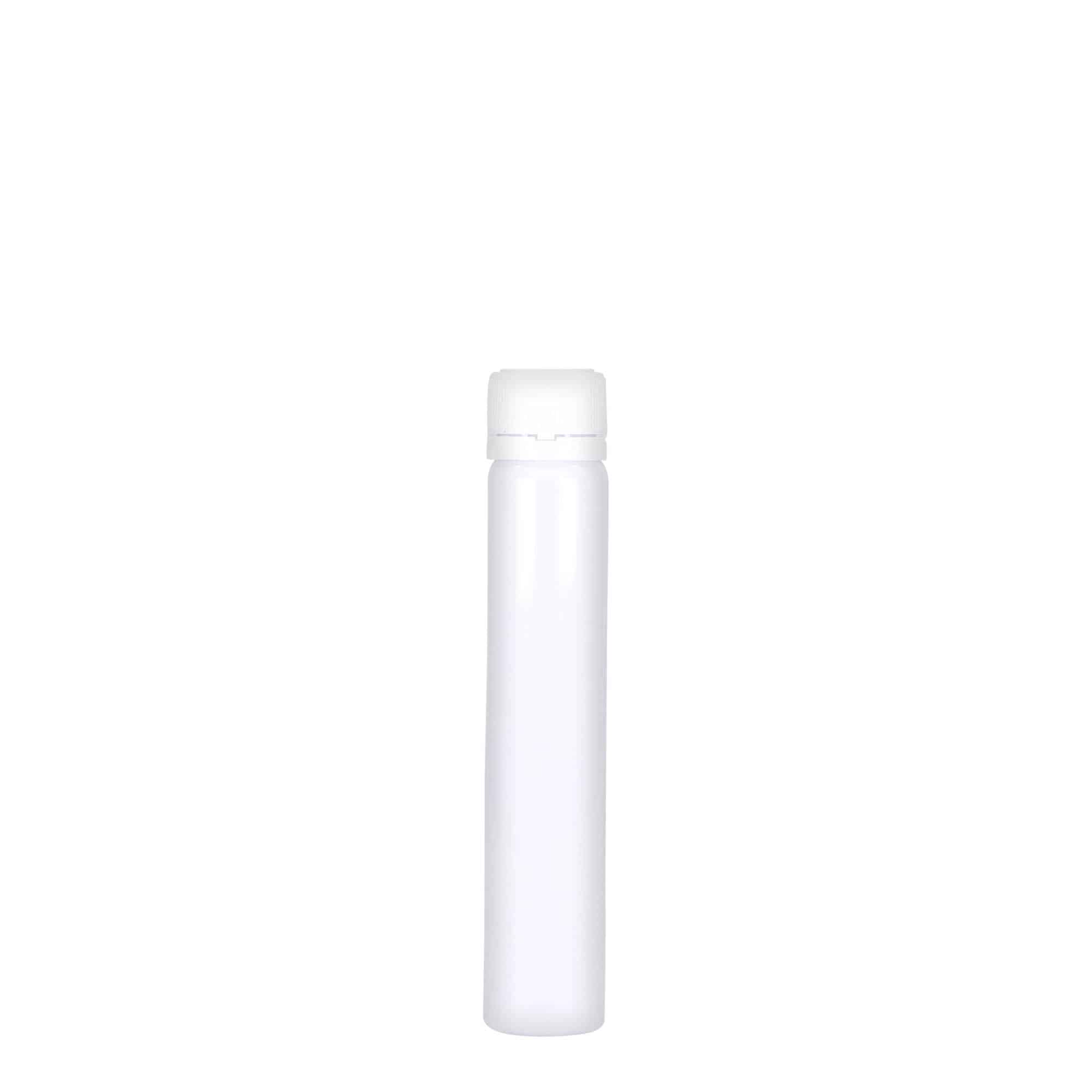 25 ml tuburi PET, plastic, alb, gura: capac cu filet