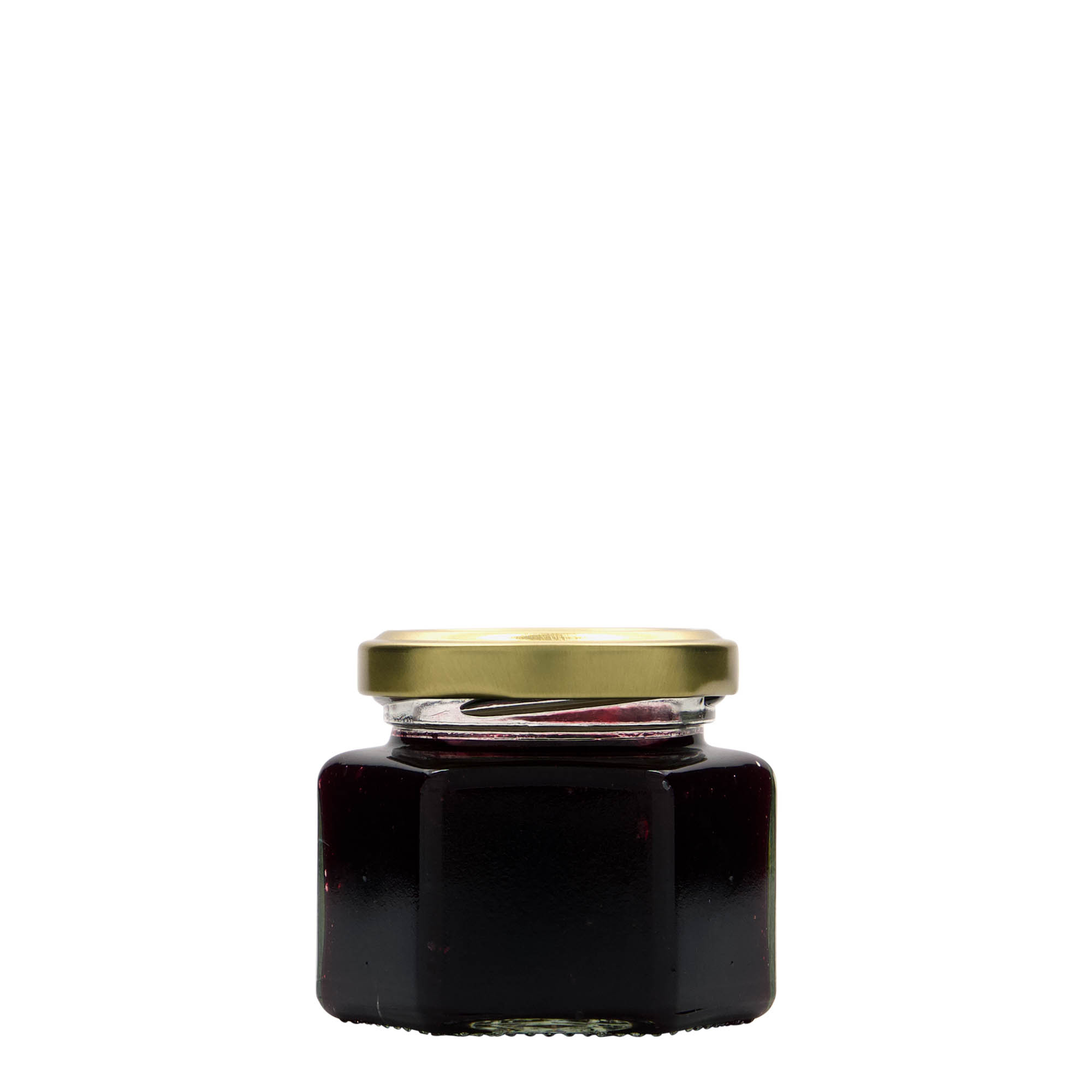 106 ml borcan hexagonal, gură: twist-off (TO 53)