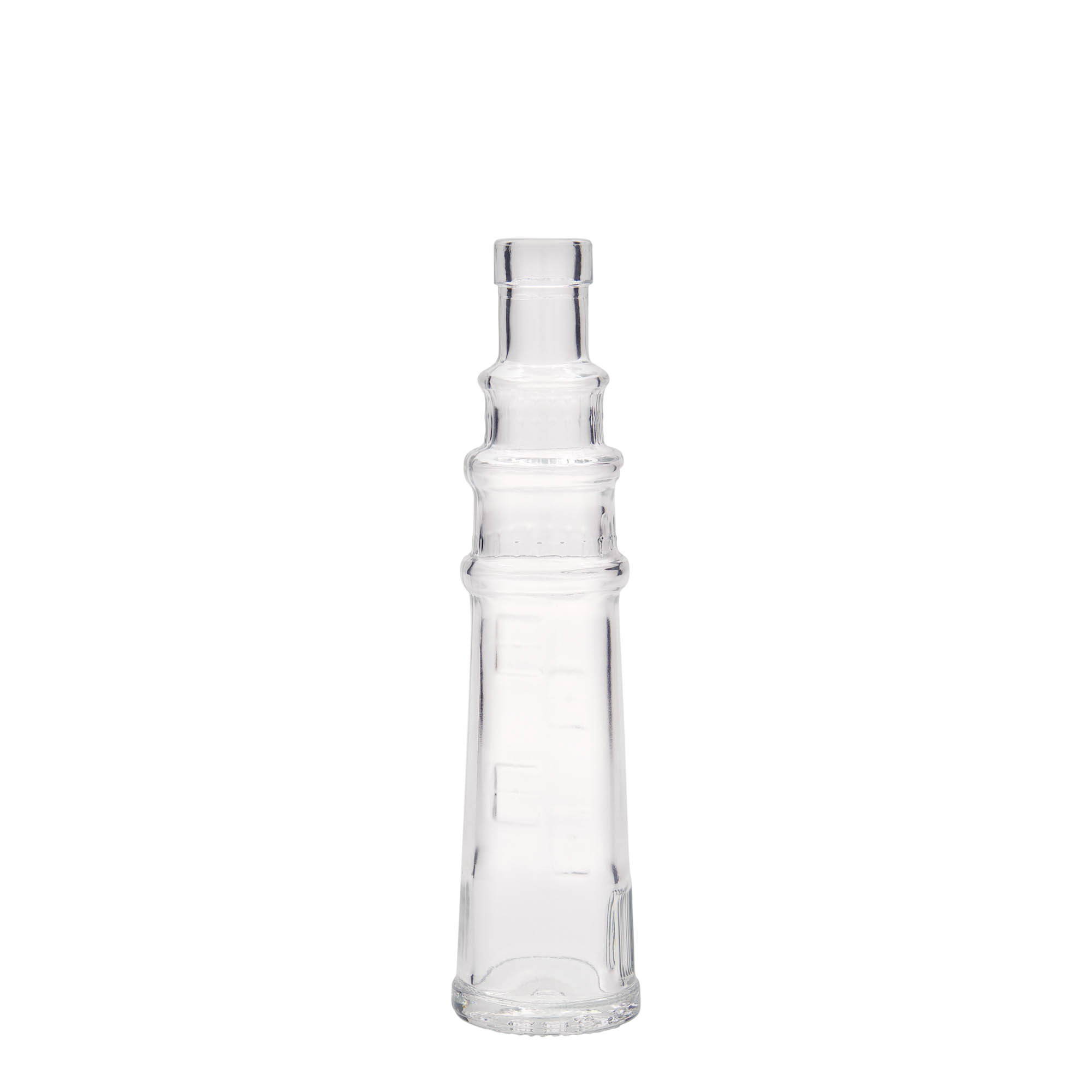 Sticlă de sticlă de 100 ml „Leuchtturm”, gura: dop de plută Sticlă de sticlă de 100 ml „Leuchtturm”, gura: dop de plută