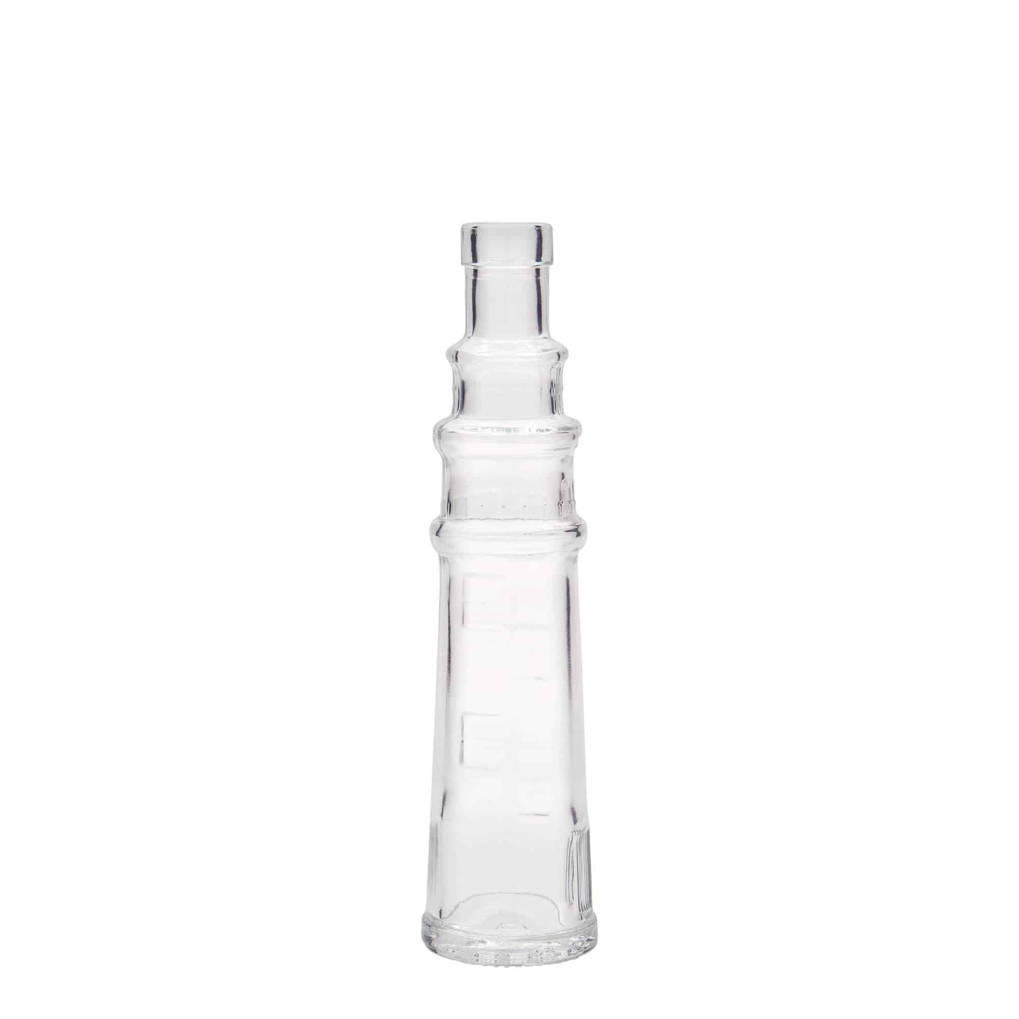 Sticlă de sticlă de 100 ml „Leuchtturm”, gura: dop de plută