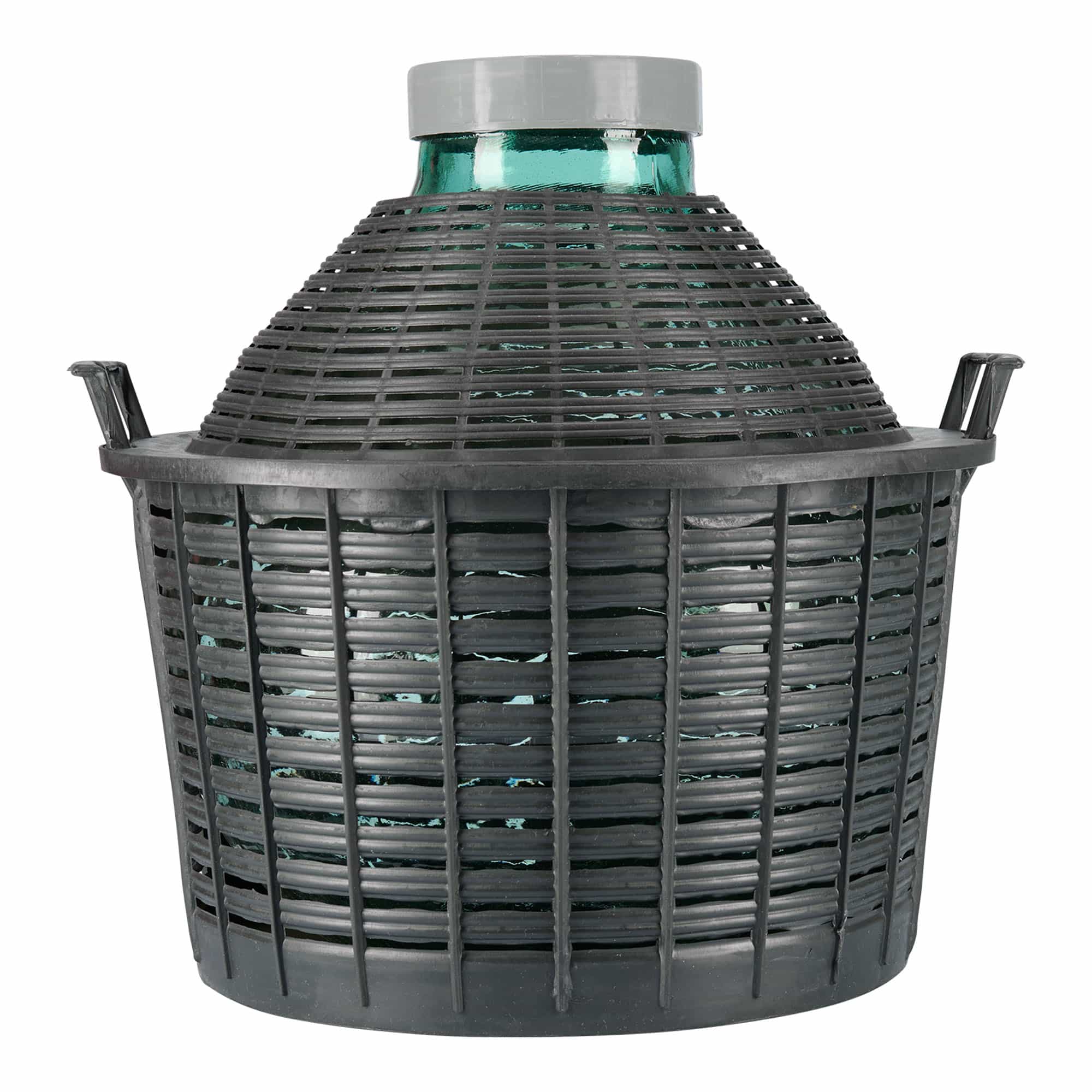 Butelie cu balon de 25 l, gât larg, sticlă, deschidere: capac cu filet