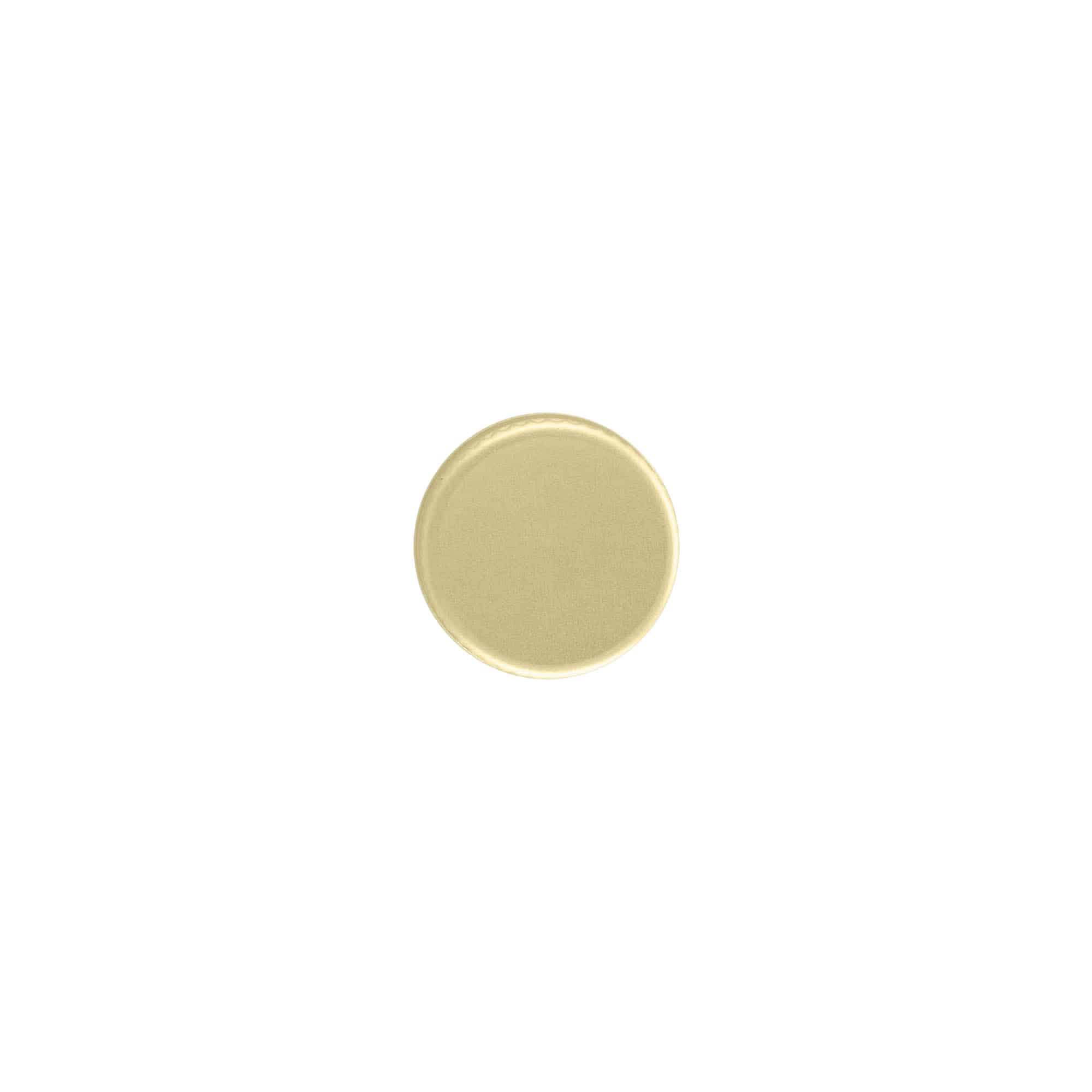 Capac cu filet, metal, auriu, pentru deschidere: PP 18 Capac cu filet, metal, auriu, pentru deschidere: PP 18