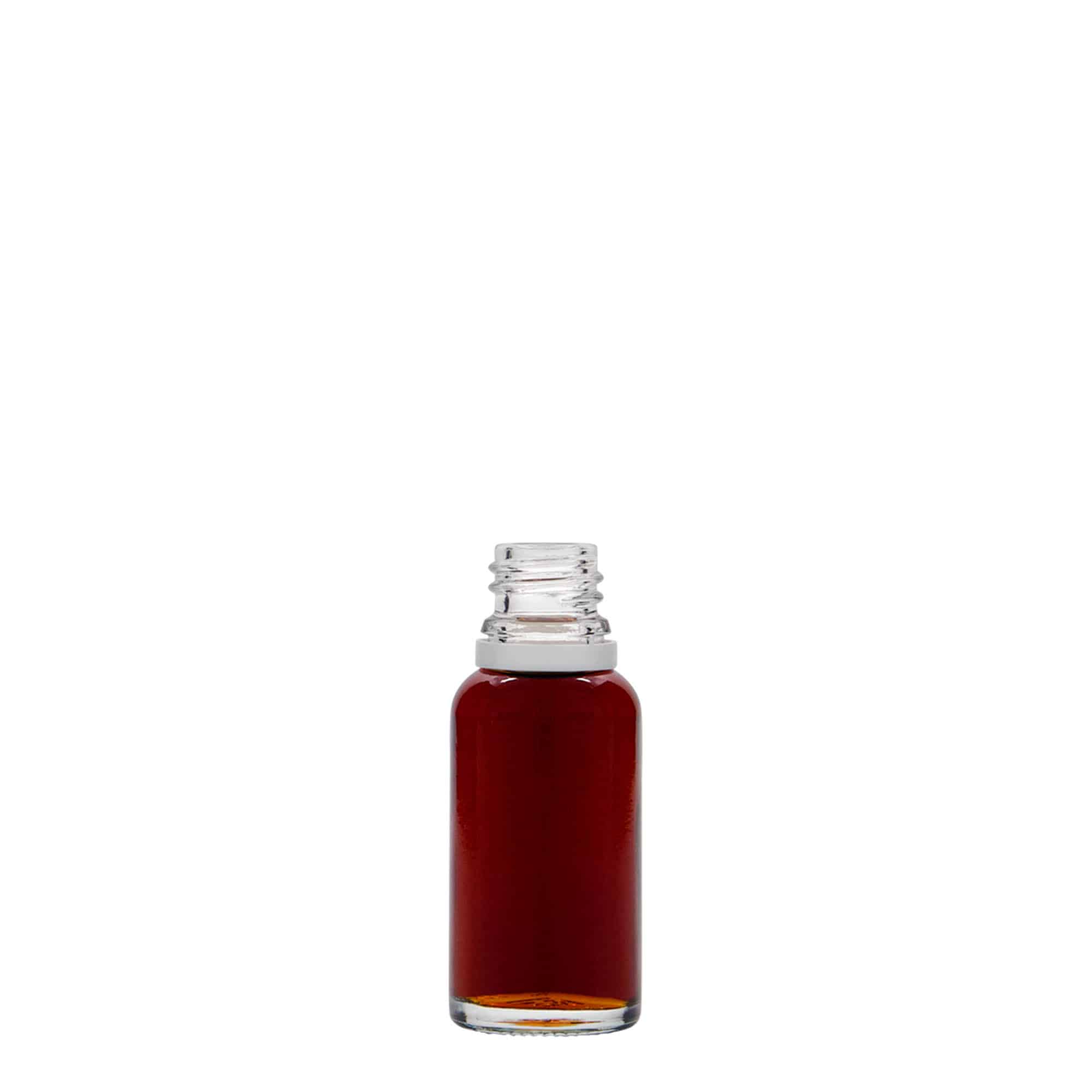 Flacon medical de 20 ml, sticlă, gura: DIN 18
