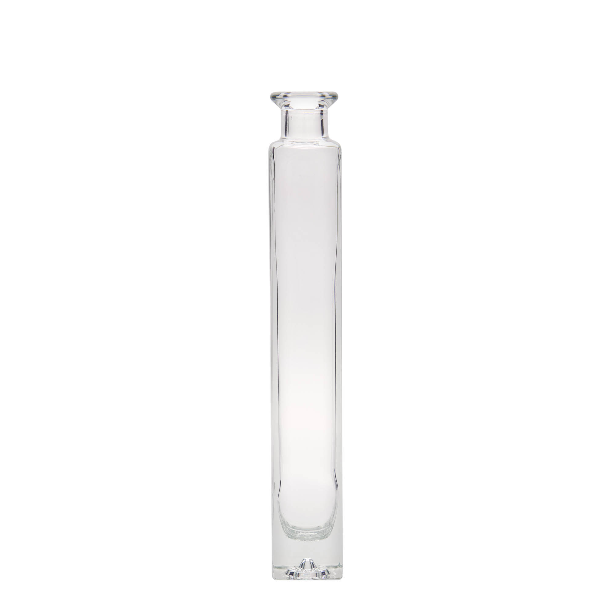 Sticlă de sticlă de 200 ml „Tommy”, pătrată, gura: dop de plută