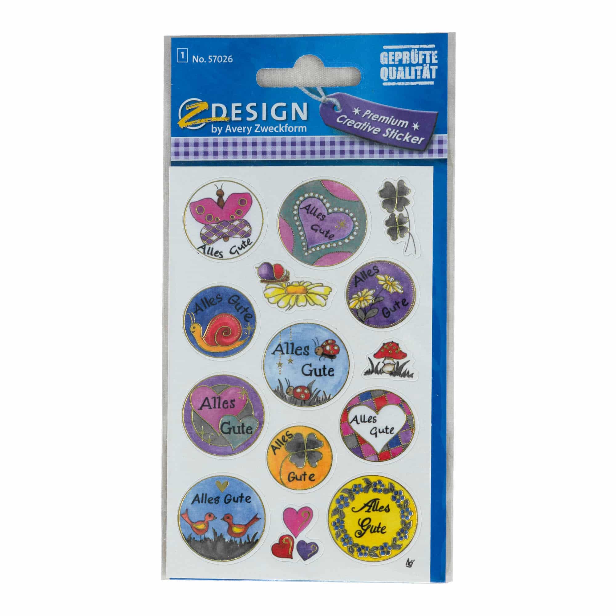 Zweckform autocolante „Toate cele bune”, multicolor