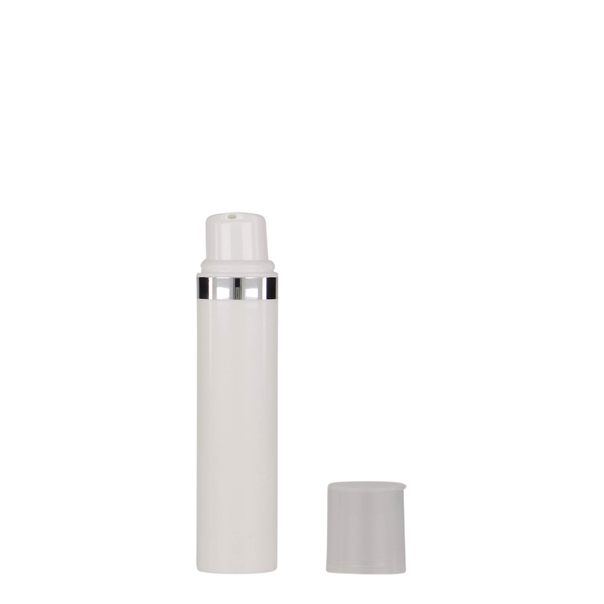 15 ml dozator airless 'Nano', plastic PP, alb