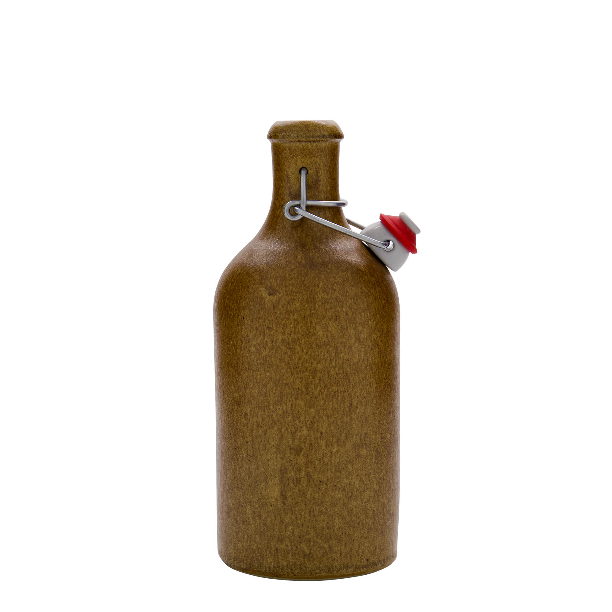 500 ml ulcior de ceramică, gresie, maro-cristal, gura: închidere cu clemă 500 ml ulcior de ceramică, gresie, maro-cristal, gura: închidere cu clemă