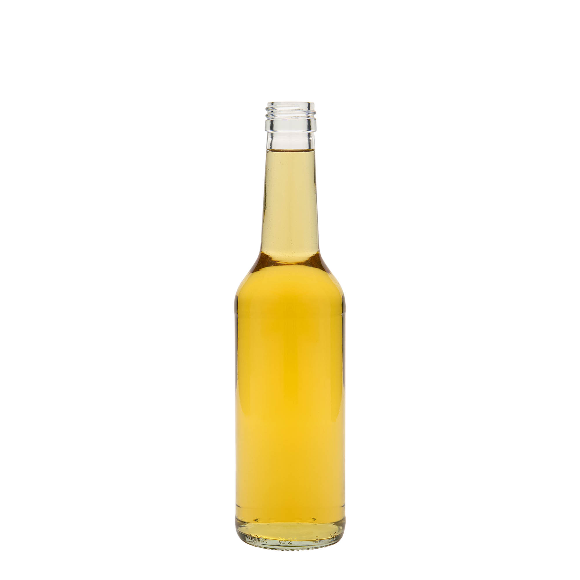 Sticlă de sticlă de 350 ml, gât drept, gură: PP 28
