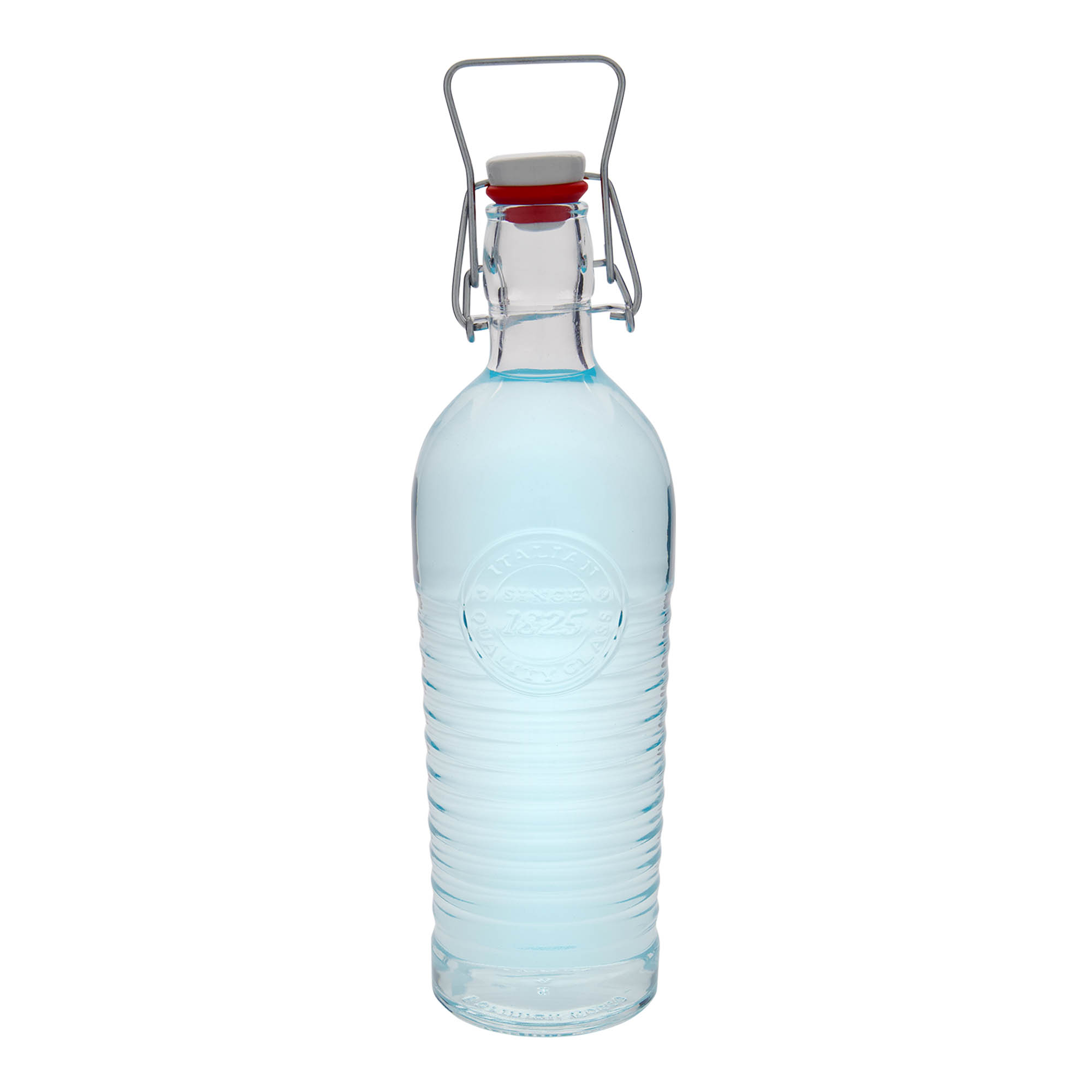 Sticlă de sticlă de 1.200 ml 'Officina 1825', gură: închidere cu clemă Sticlă de sticlă de 1.200 ml 'Officina 1825', gură: închidere cu clemă