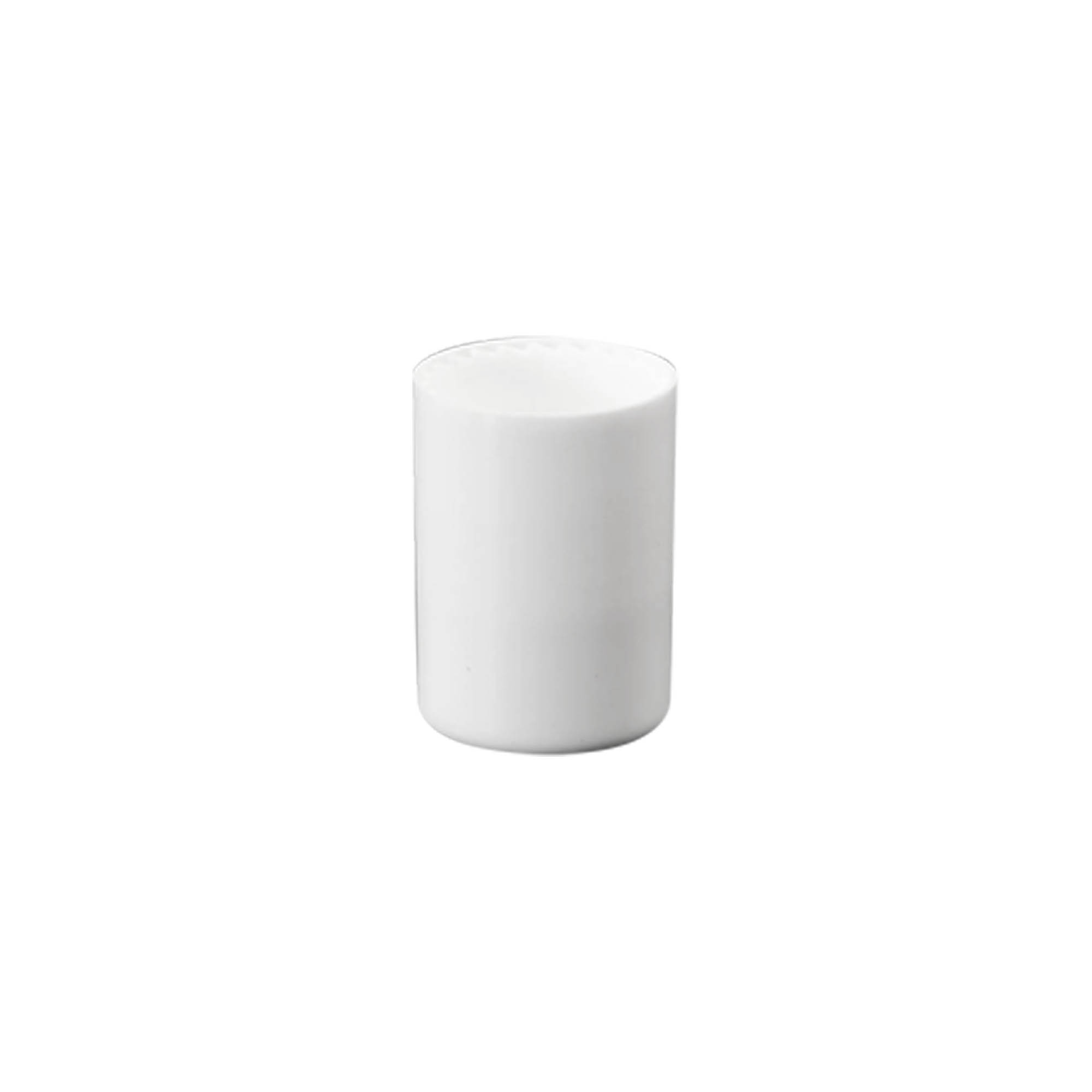 Capac pentru sticluță roll-on de 10 ml, plastic PP, alb, pentru gura: închidere cu filet Capac pentru sticluță roll-on de 10 ml, plastic PP, alb, pentru gura: închidere cu filet