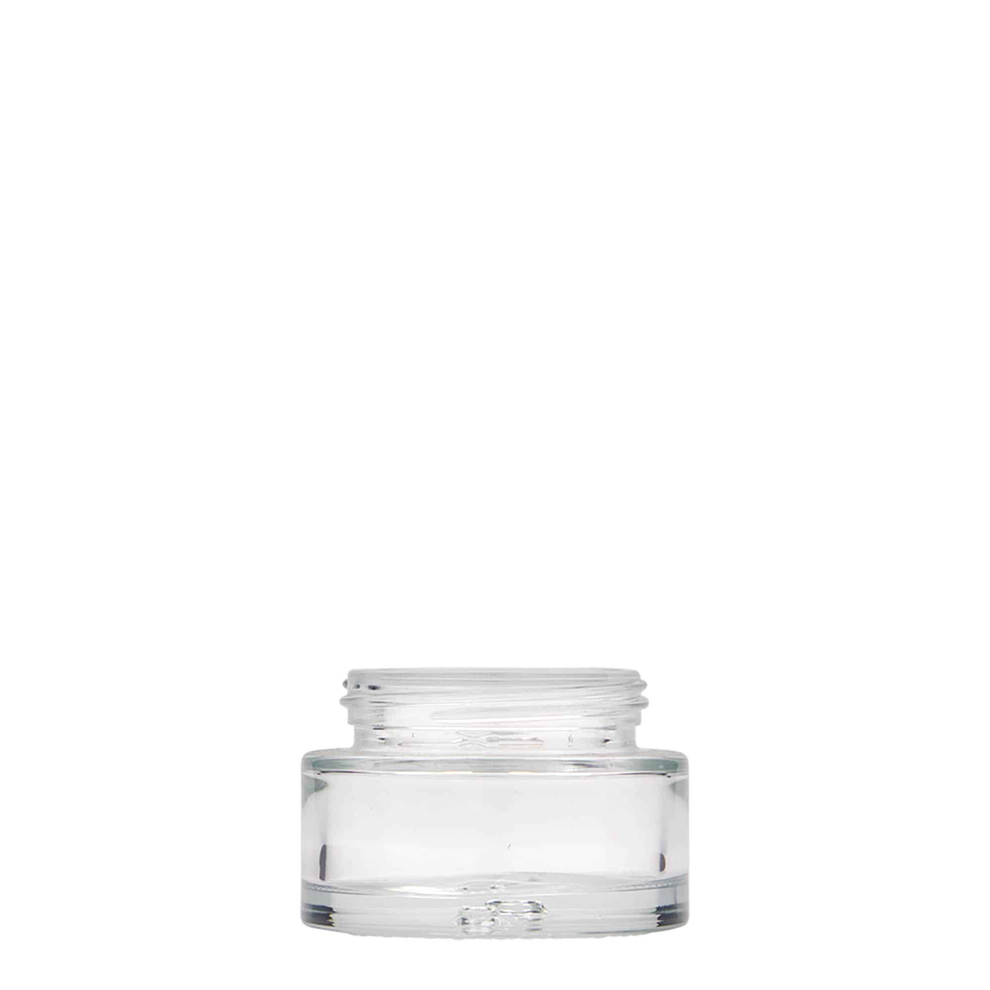 30 ml borcan „Clear Edition”, sticlă, gura: capac cu filet