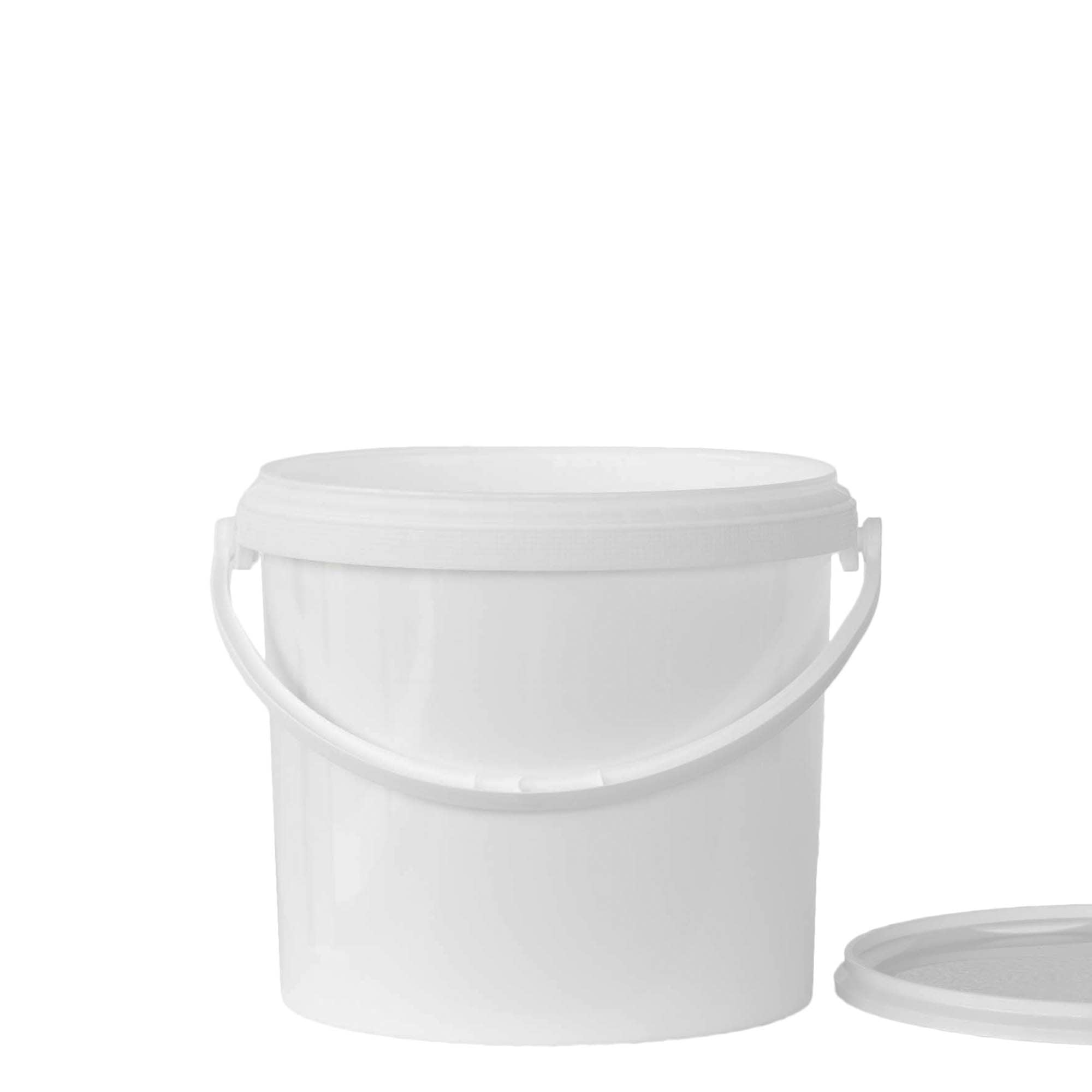 Galeată de 5 l, plastic PP, albă