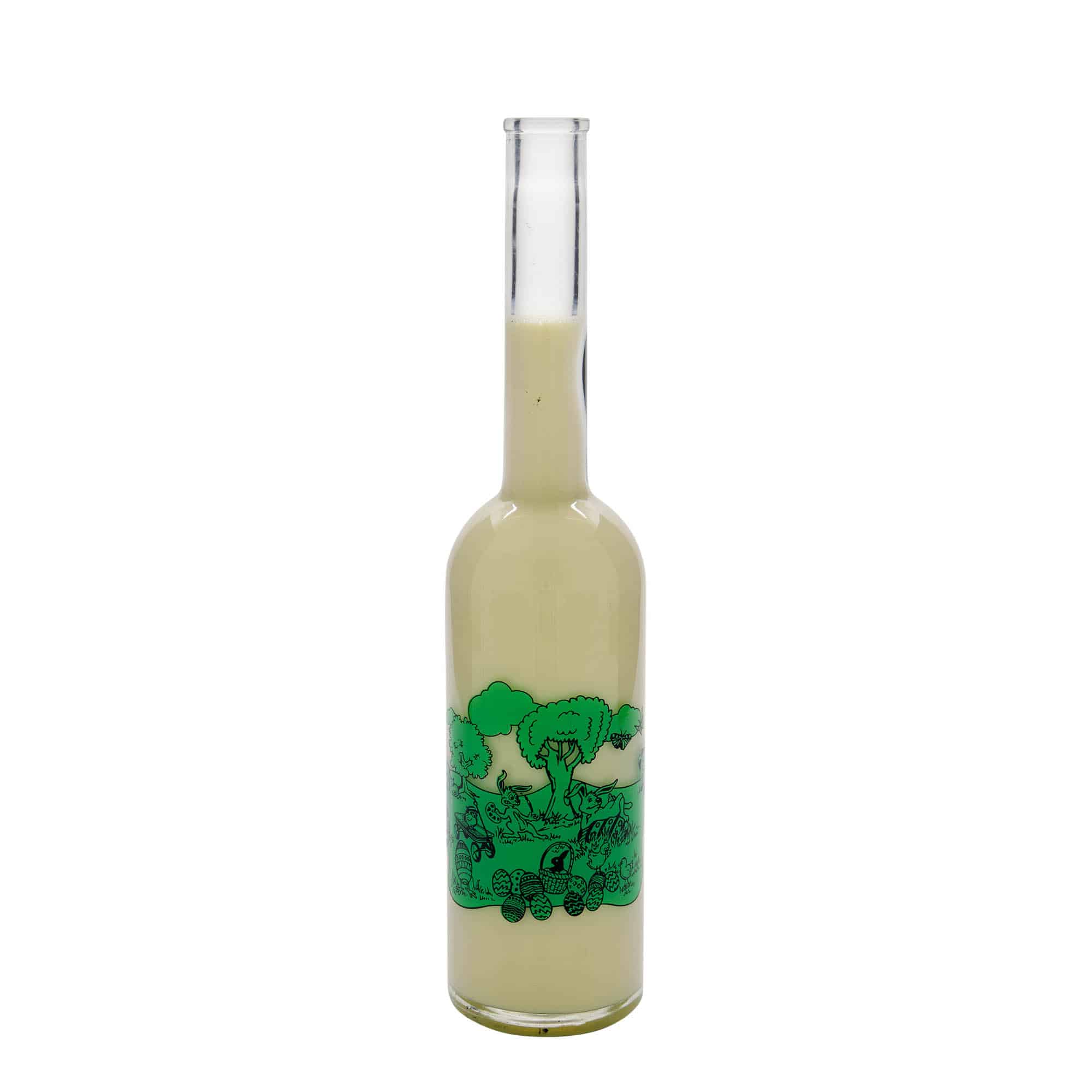 Sticlă de sticlă de 500 ml „Opera”, motiv: Paște fericit, gât: dop