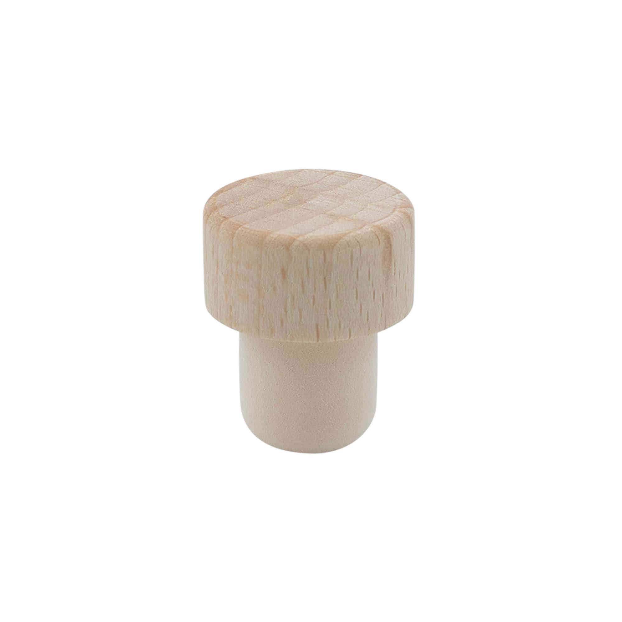 Dop cu mâner 19 mm, lemn/plastic, pentru gură: dop de plută