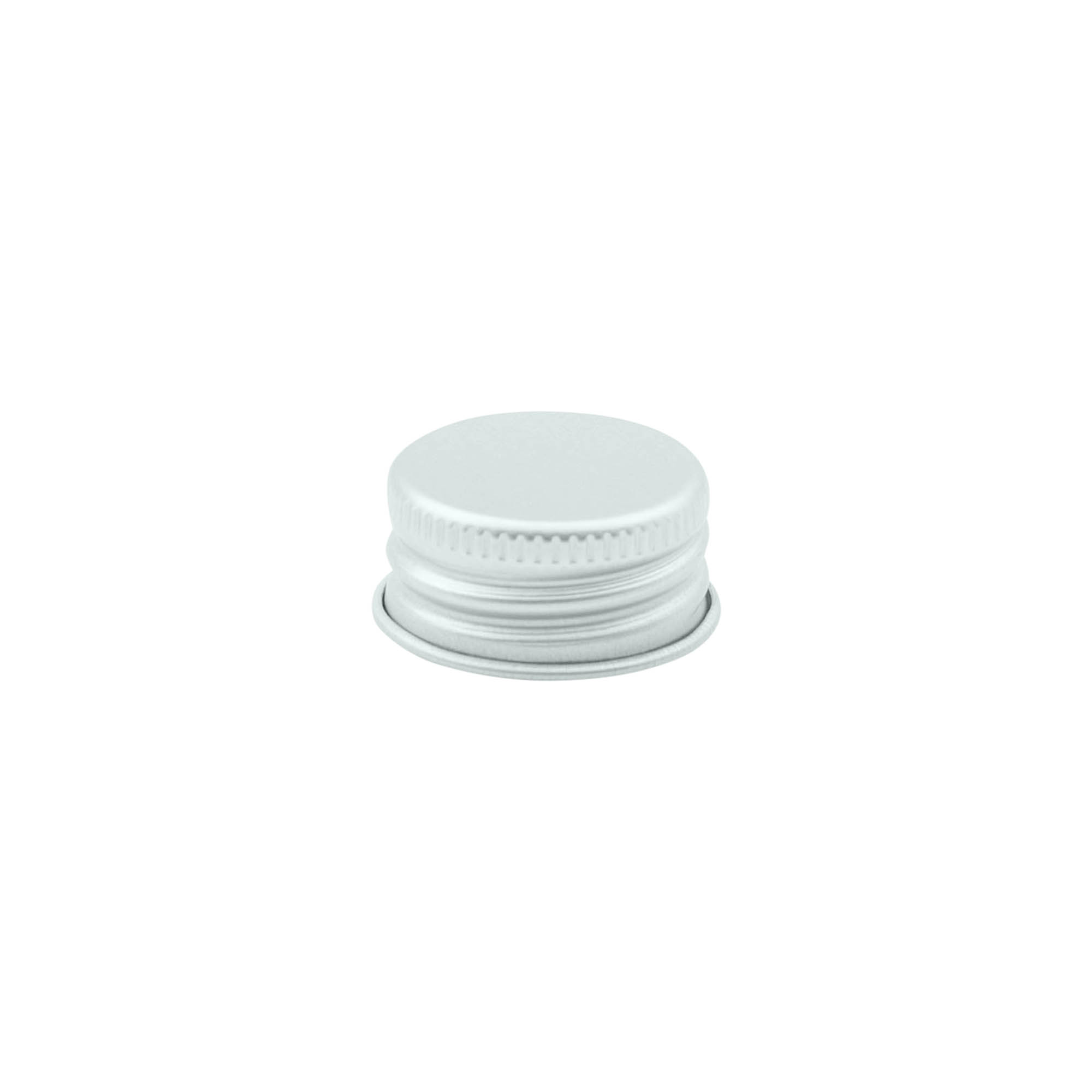 Capac cu filet, metalic, argintiu, pentru gura: 24/410 Capac cu filet, metalic, argintiu, pentru gura: 24/410