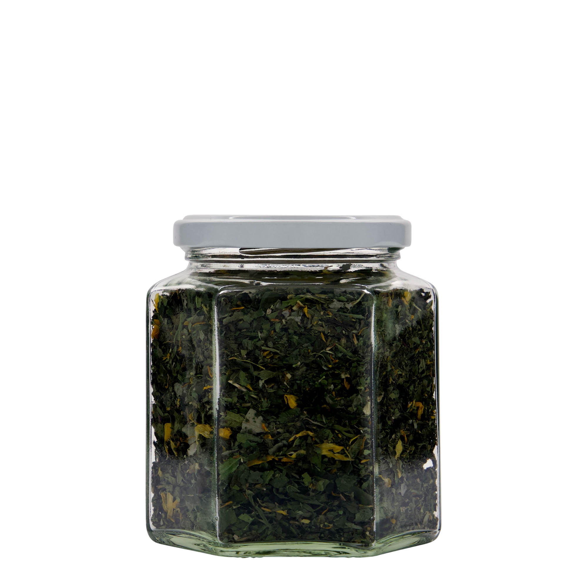 390 ml borcan hexagonal, gură: Twist-Off (TO 70) 390 ml borcan hexagonal, gură: Twist-Off (TO 70)