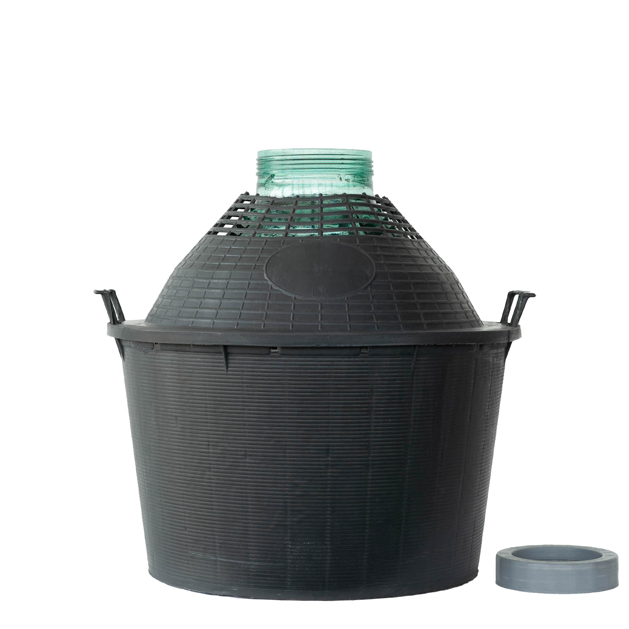 34 l balon cu gât larg, sticlă, deschidere: capac cu filet 34 l balon cu gât larg, sticlă, deschidere: capac cu filet