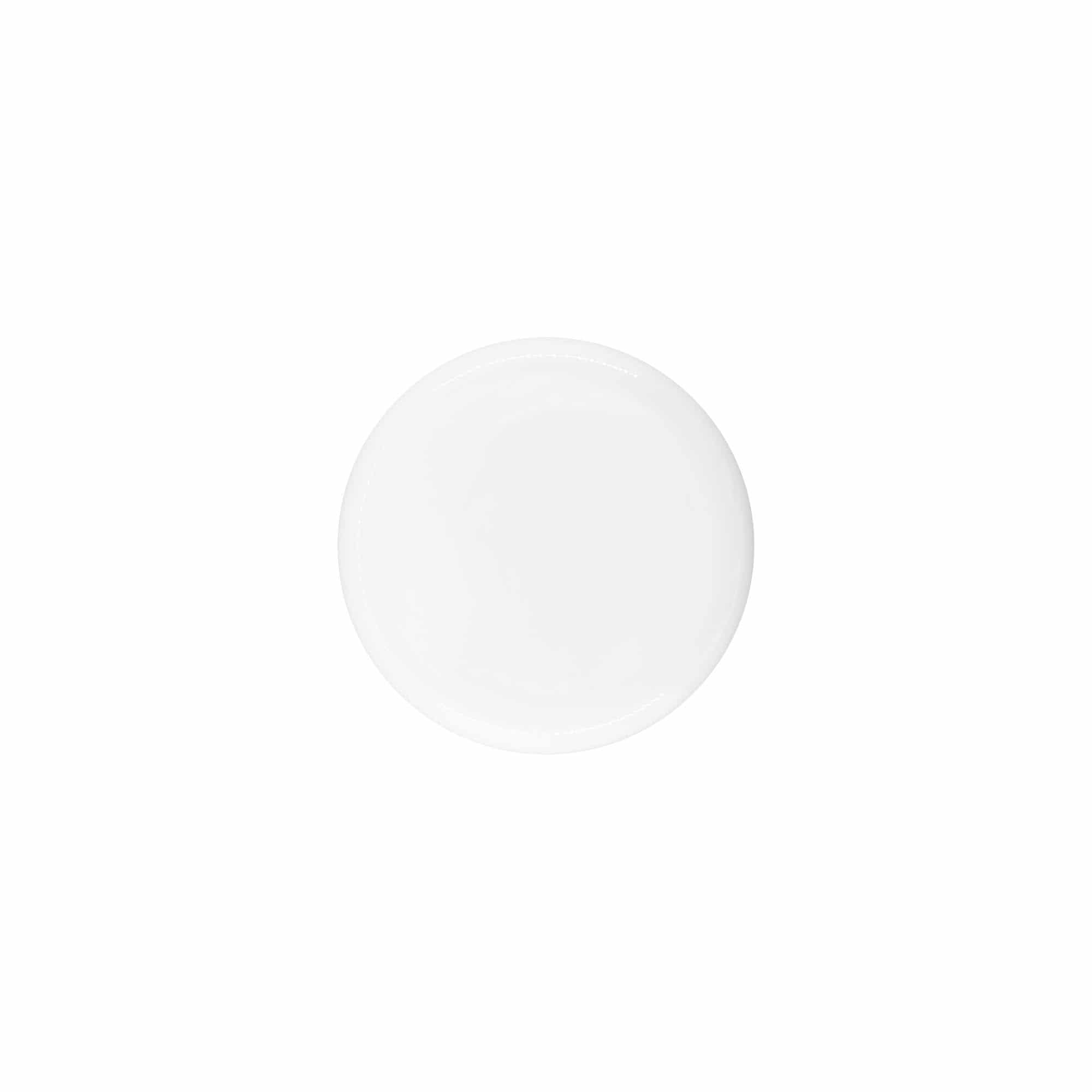 Capac cu filet pentru 50 ml „Bianca”, plastic PP, alb