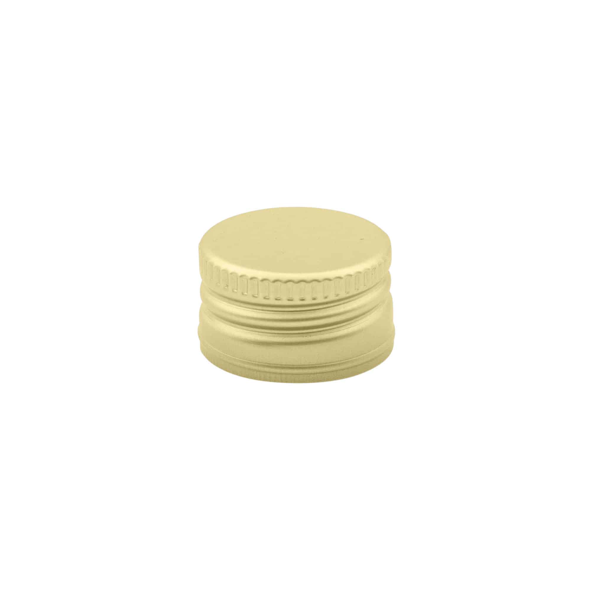 Capac cu filet, metal, auriu, pentru gura: PP 28