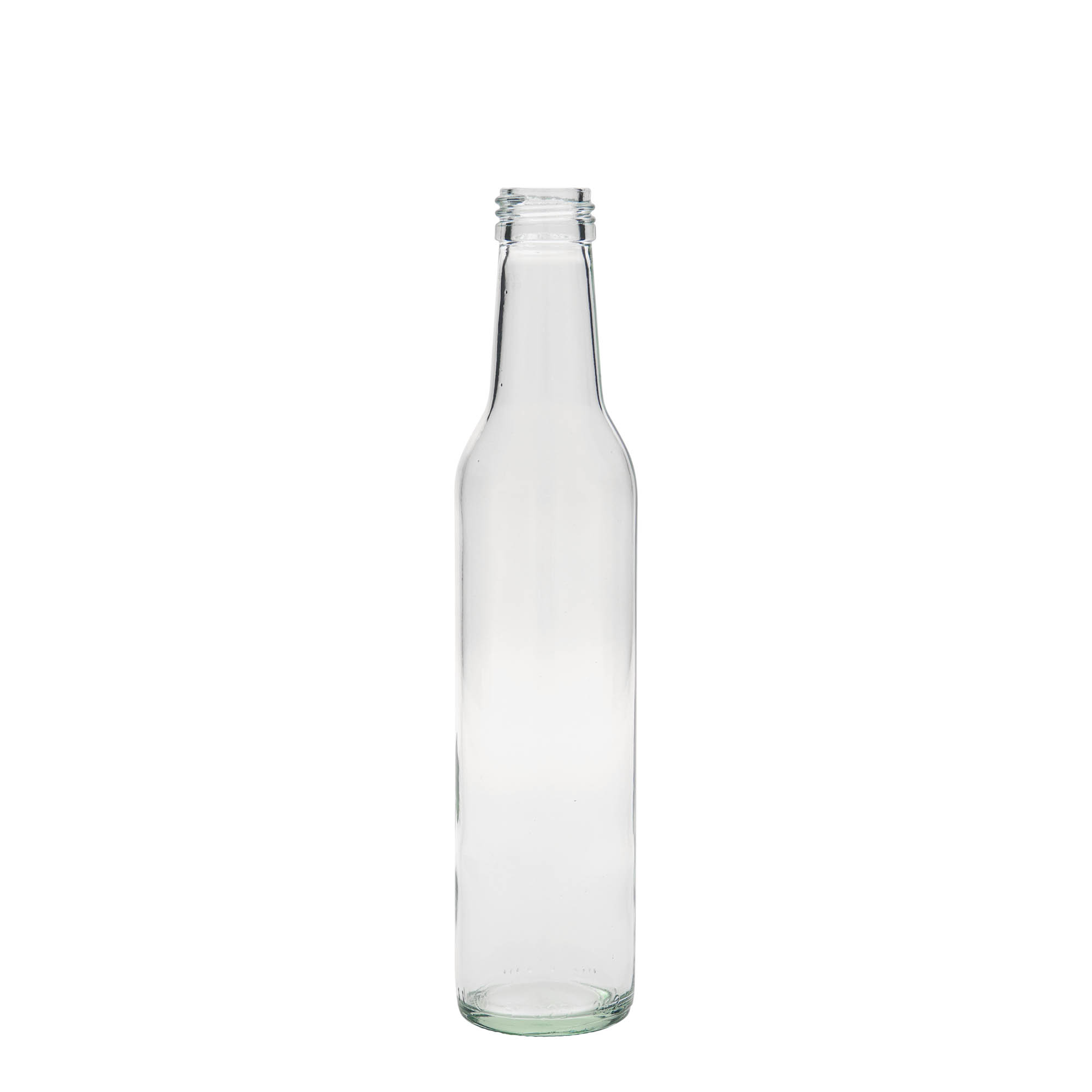 Sticlă de sticlă de 250 ml „Cilindrică”, gura: PP 28 Sticlă de sticlă de 250 ml „Cilindrică”, gura: PP 28