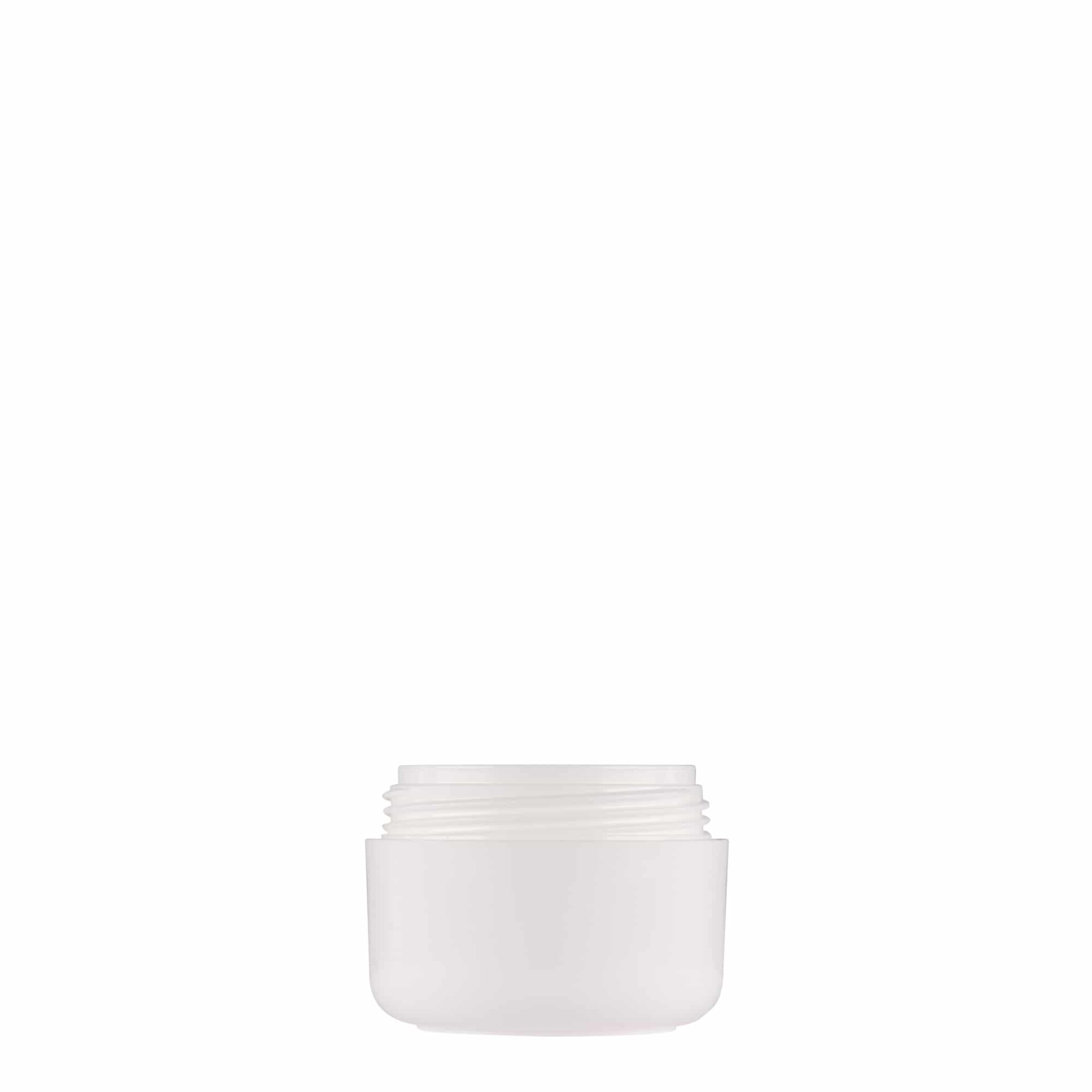 15 ml cutie din plastic „Bianca”, PP, alb, deschidere: capac cu filet