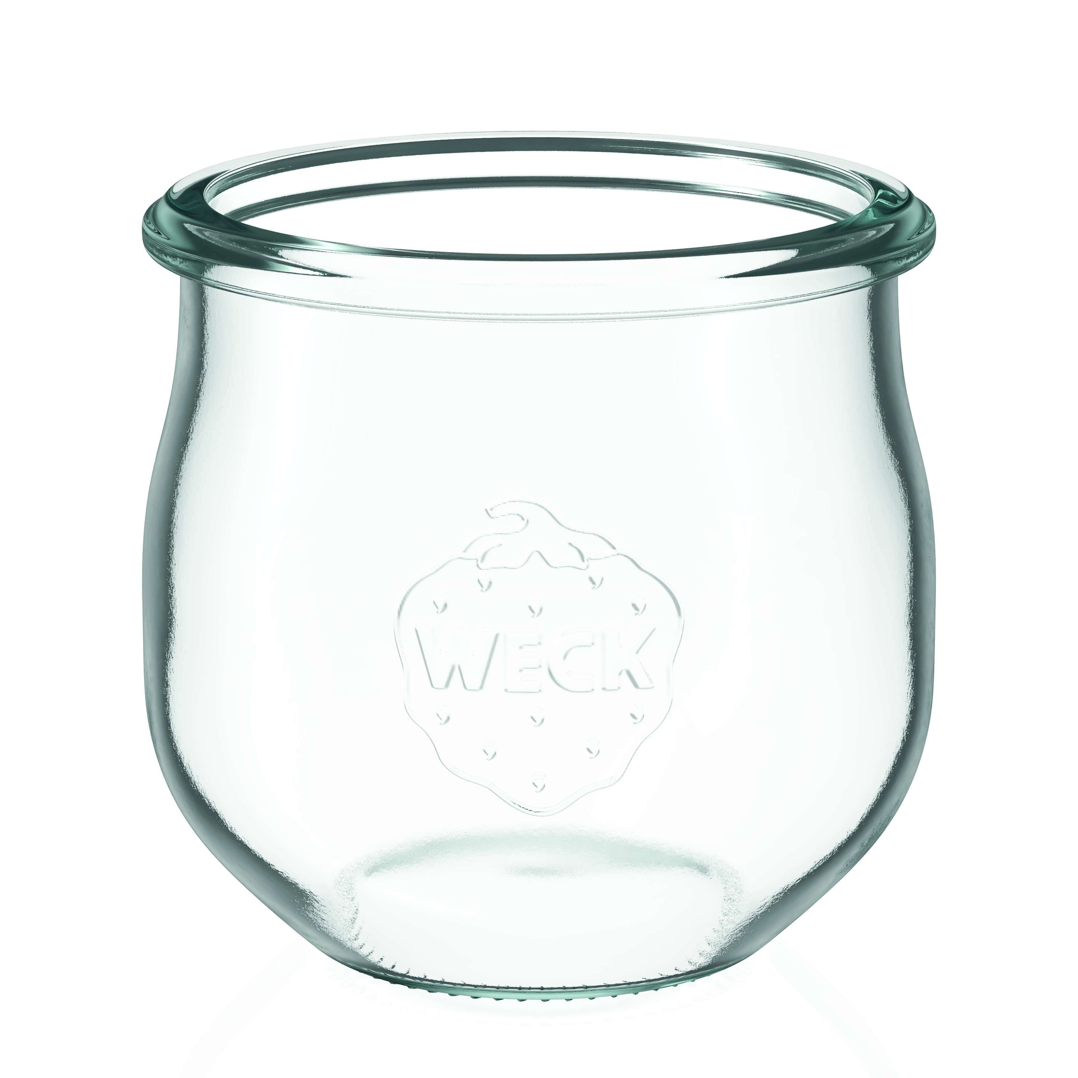 6x 370 ml borcan WECK tip lalea cu capac de sticlă RR 80