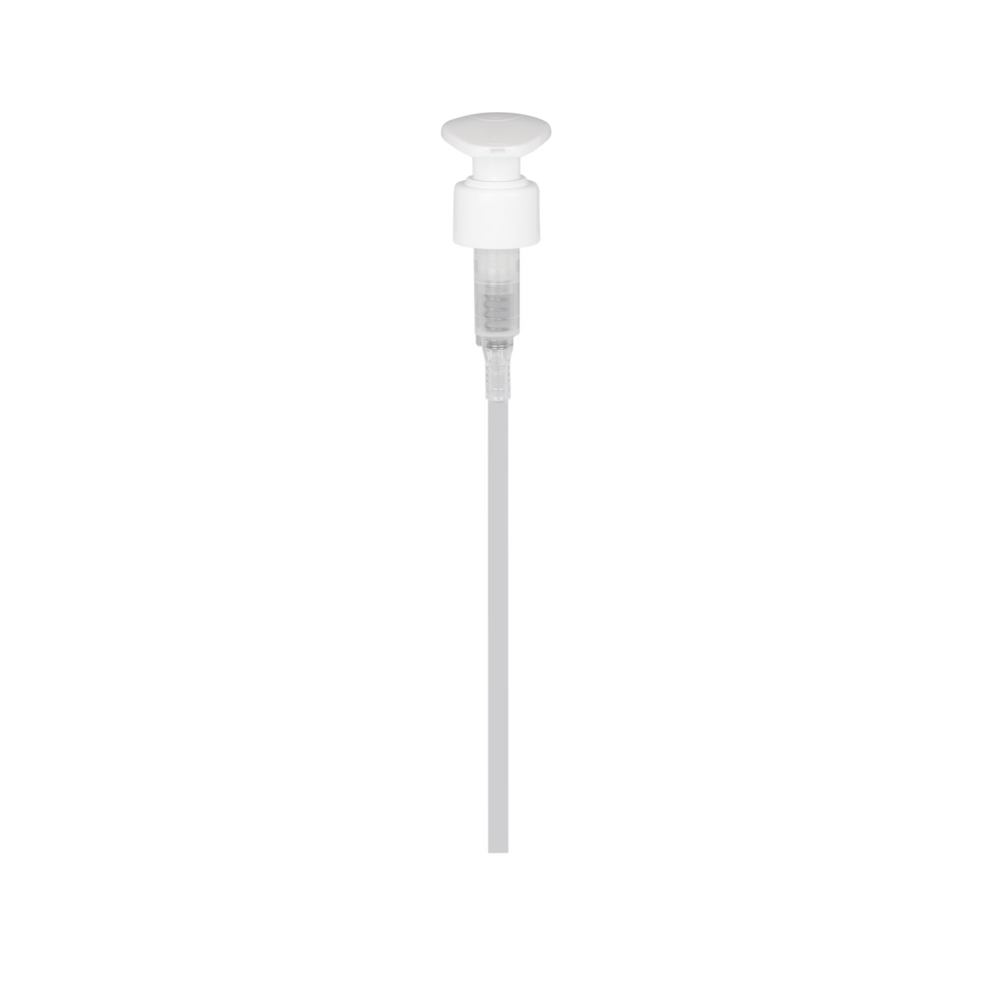 Capac cu filet pentru pompă dozatoare, plastic PP, alb, pentru deschidere: 24/410 Capac cu filet pentru pompă dozatoare, plastic PP, alb, pentru deschidere: 24/410