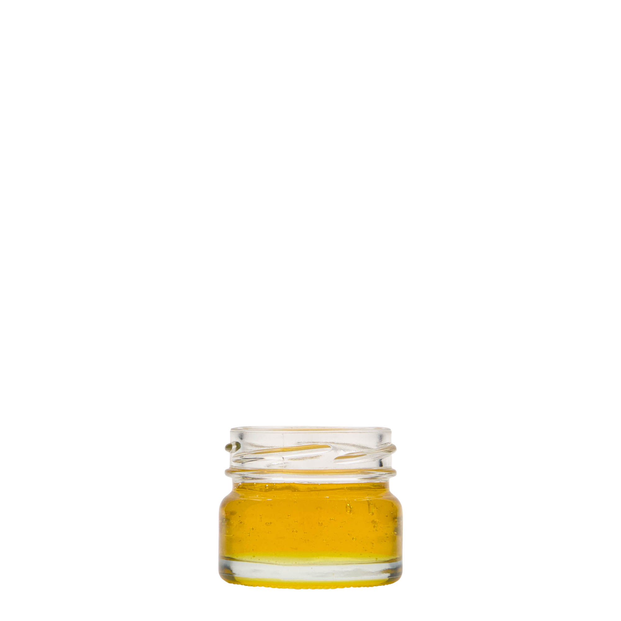 30 ml sticlă rotundă plată, gură: Twist-Off (TO 43) 30 ml sticlă rotundă plată, gură: Twist-Off (TO 43)